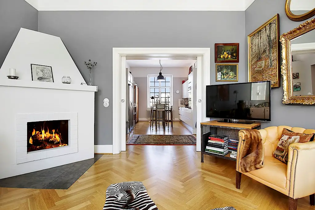 瑞典古堡中的混搭疯狂公寓-4