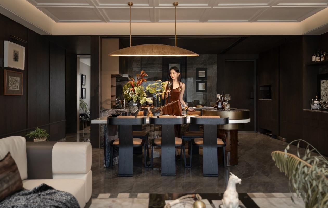 贵阳万科·未来溪地135㎡样板间丨中国贵阳丨软装GNU金秋设计,硬装深圳市梵一舍室内装饰设计-17