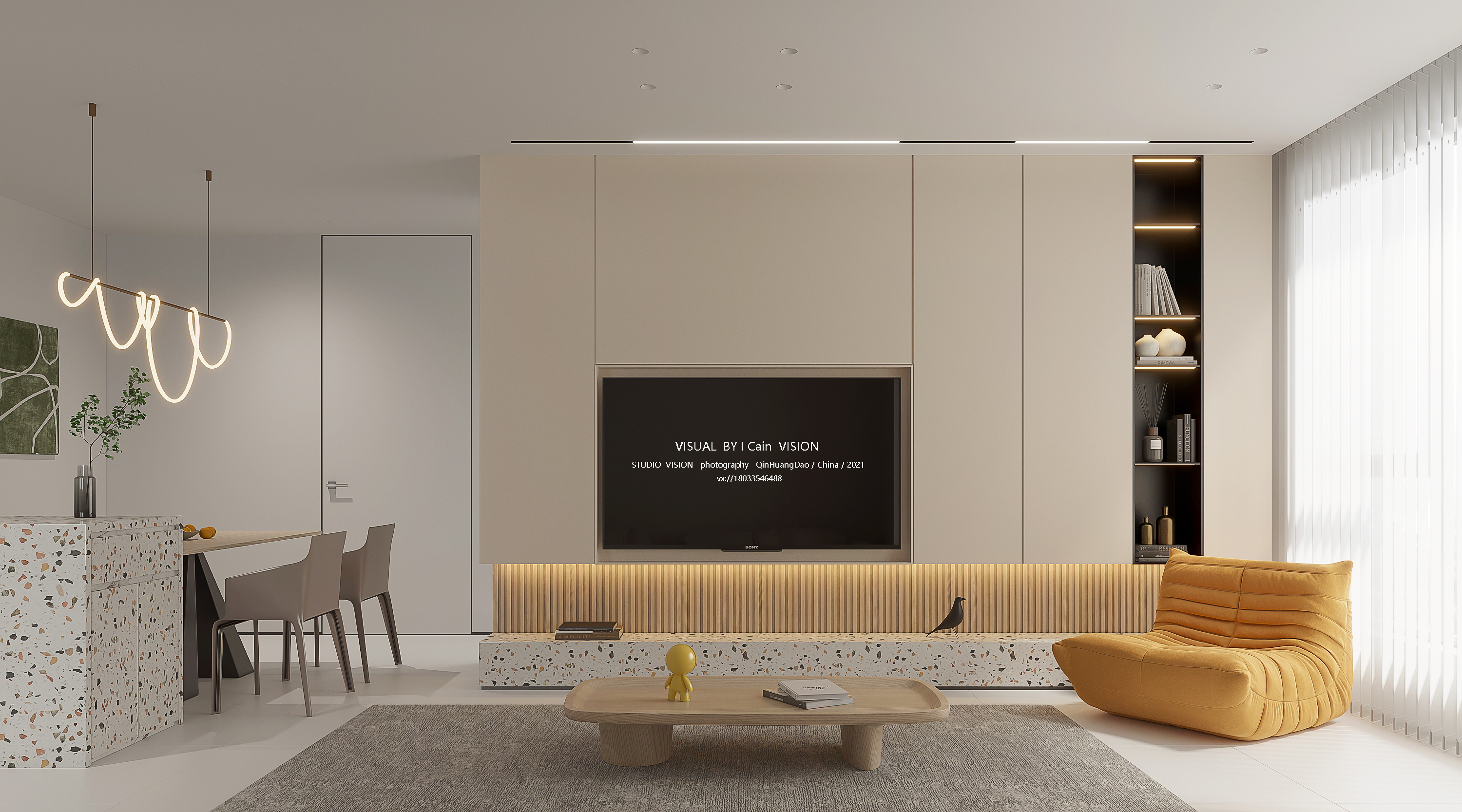 现代极简小户型空间设计丨INITIALSTUDIO-2