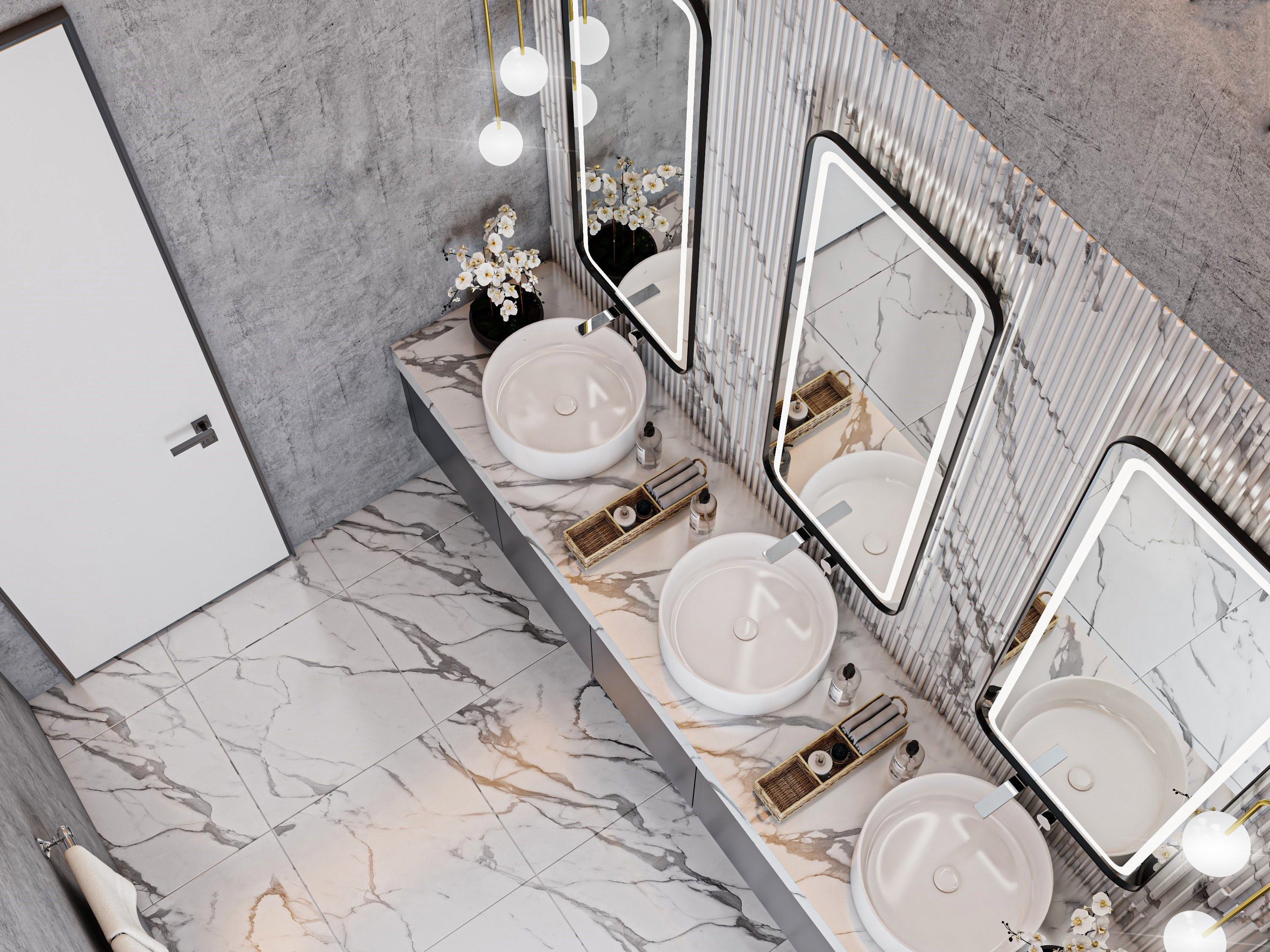 MEN WASHING AREA 设计丨3DMAX  VRAY  P.S-8