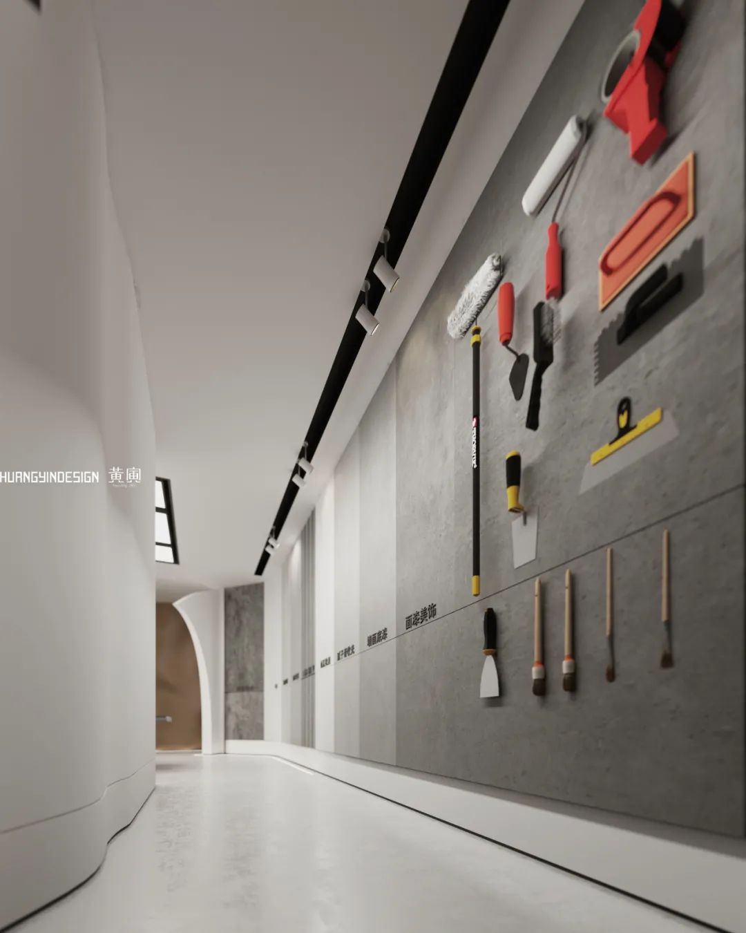 壹等艺国际涂料银泰展厅丨中国台州丨黄寅设计事务所-49