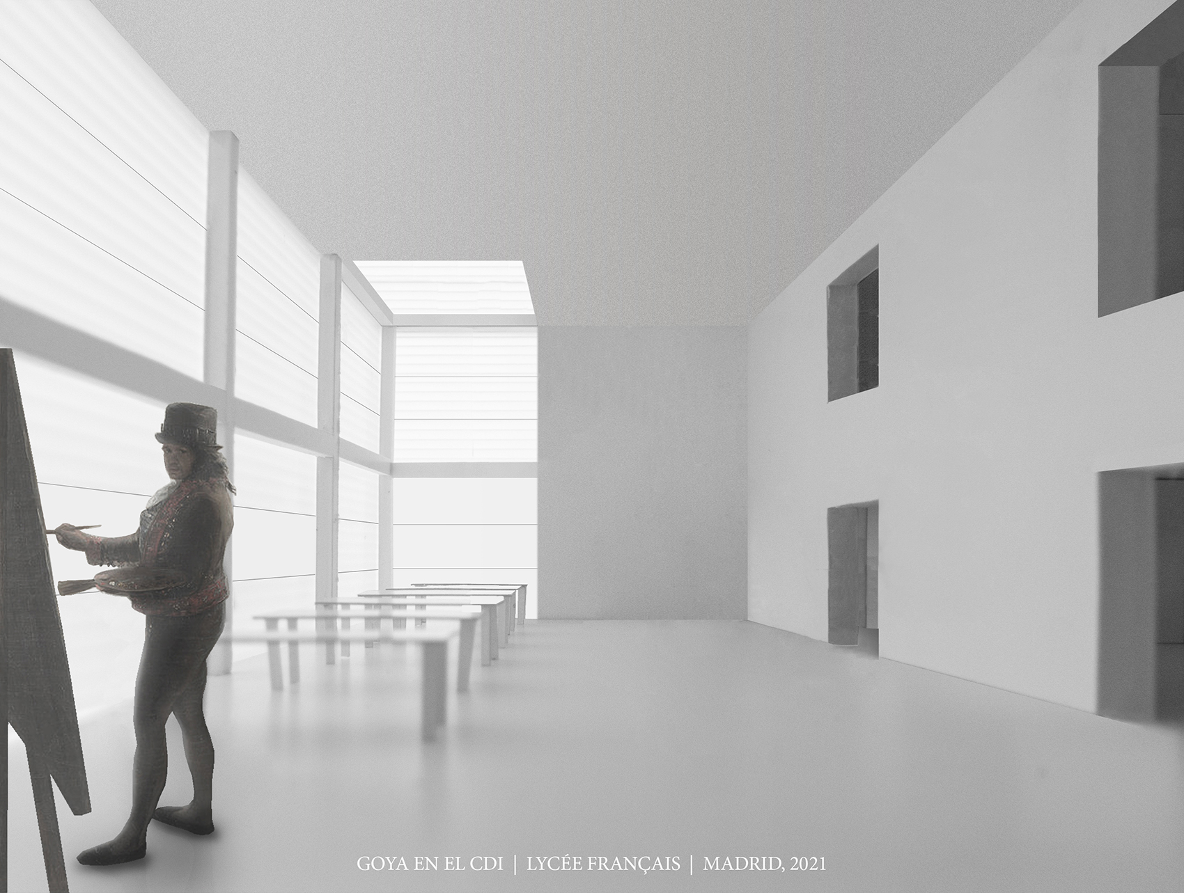 马德里法国学校图书馆丨西班牙马德里丨Alberto Campo Baeza-92