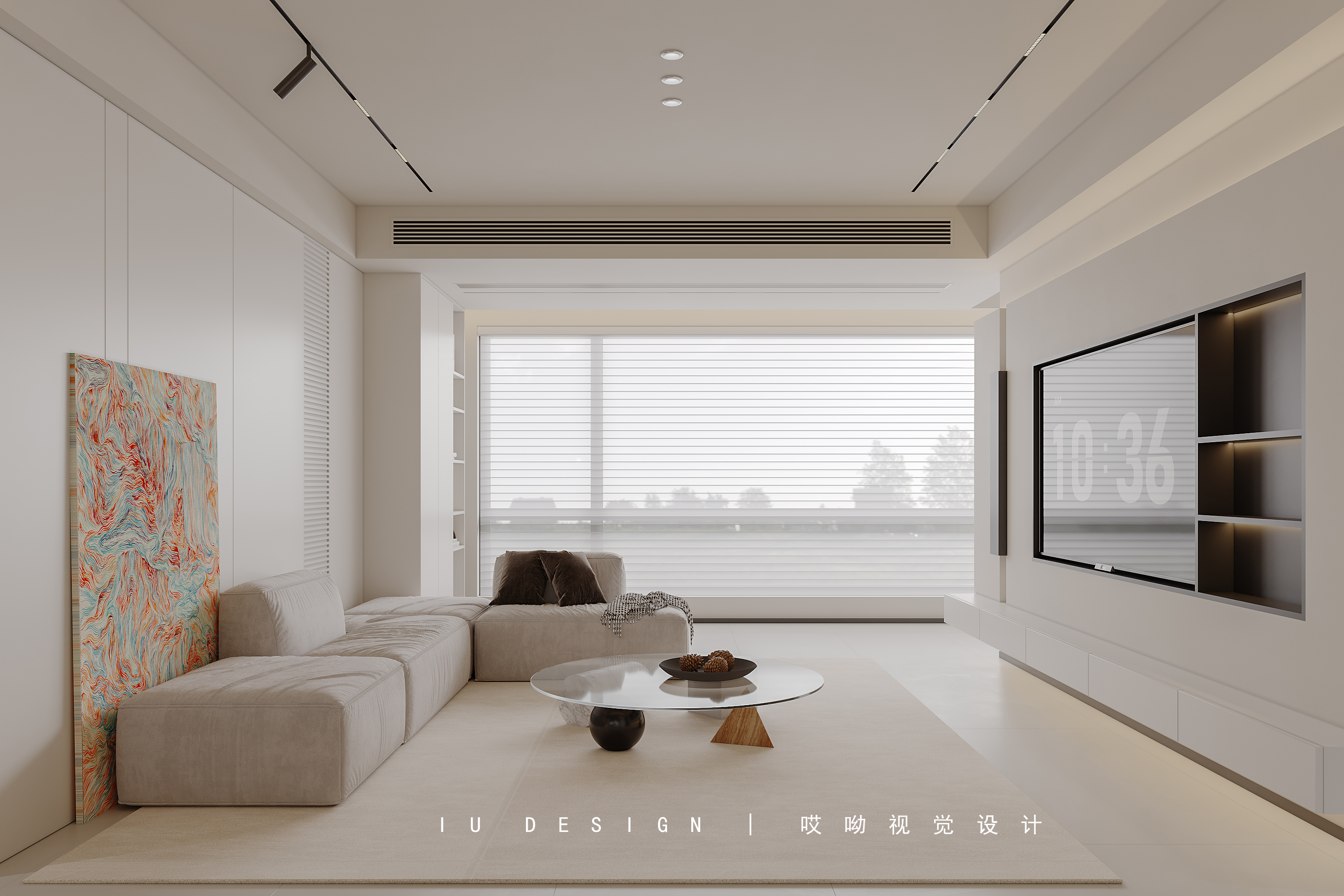 哎呦设计表现·极简风套房丨哎呦视觉-2