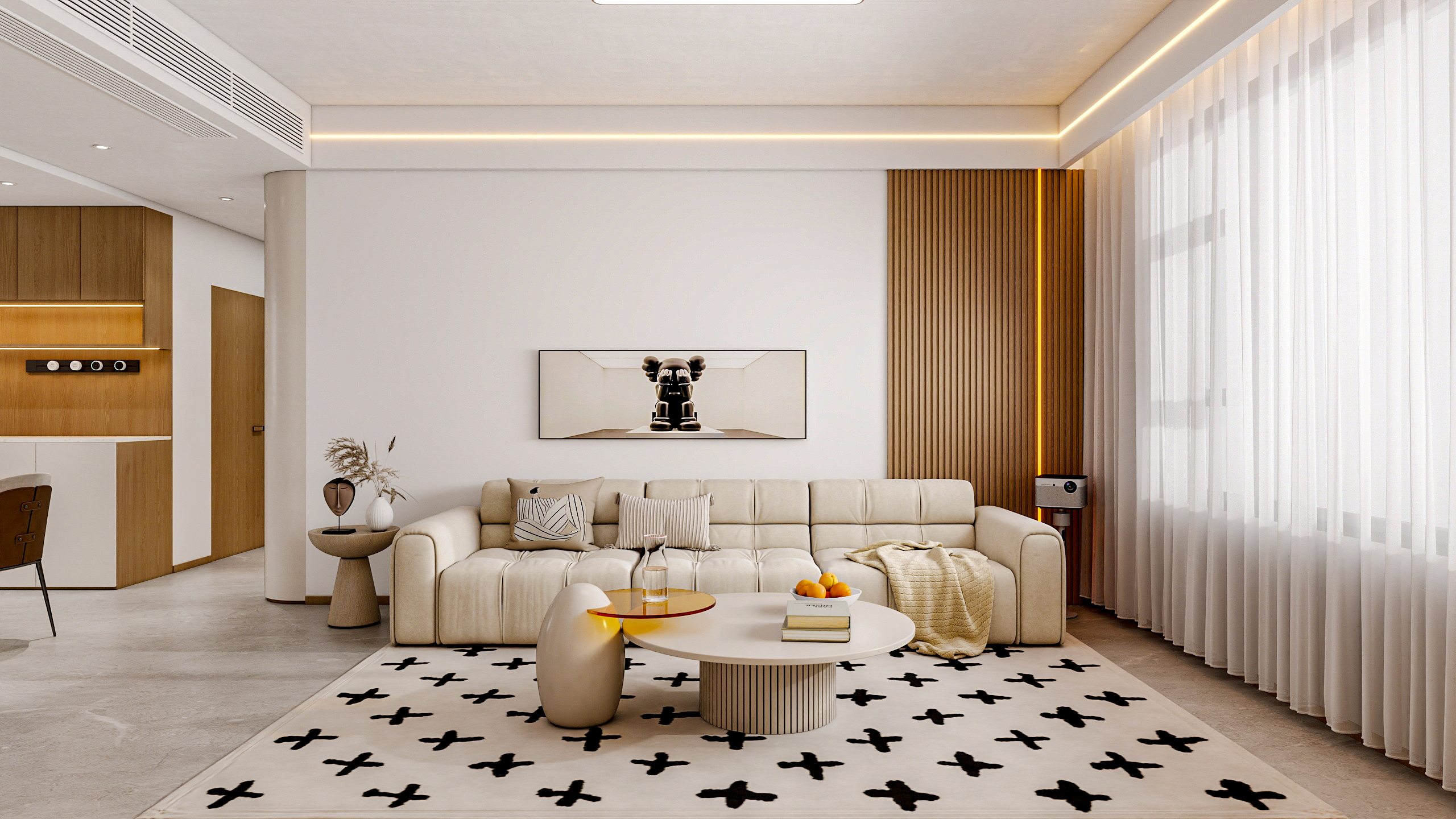 新疆乌鲁木齐绿景苑（87平方现代简约三居室）-0