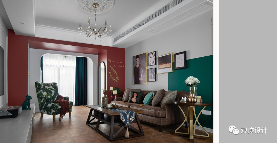 湖南长沙 158㎡复古美式家居,浪漫艺术与生活的交融-43