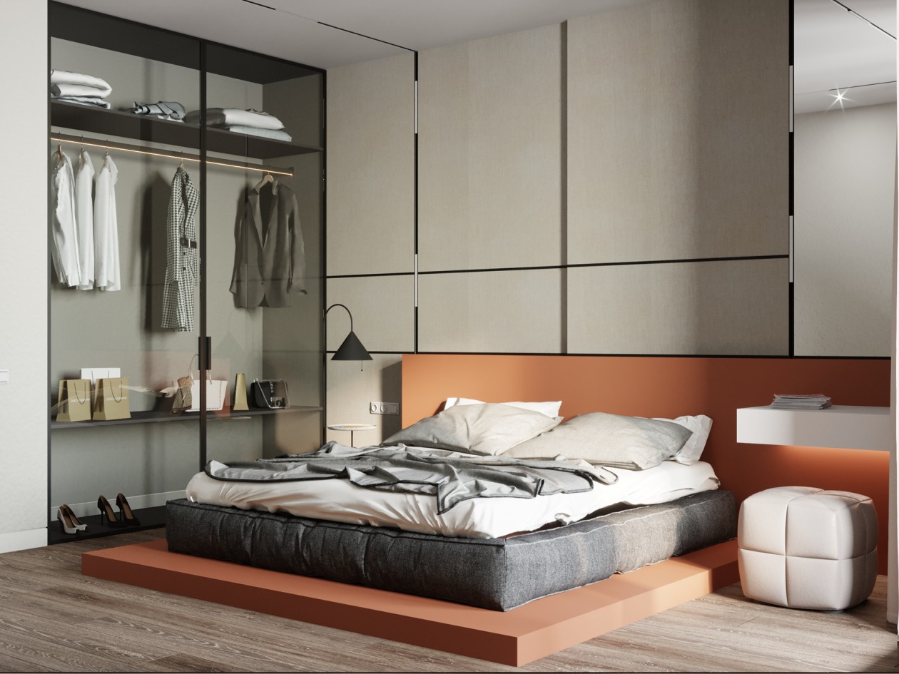 白色+橘色 打造绝美住宅空间-7