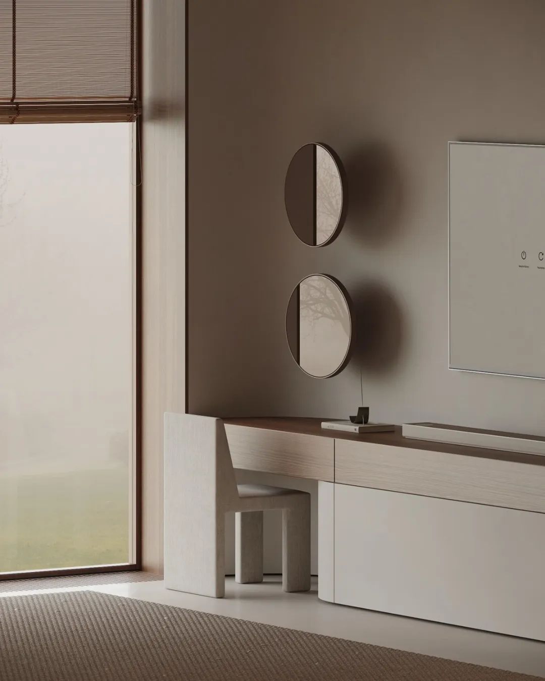 暖色调原木系奶油风极简设计丨HPISD-49