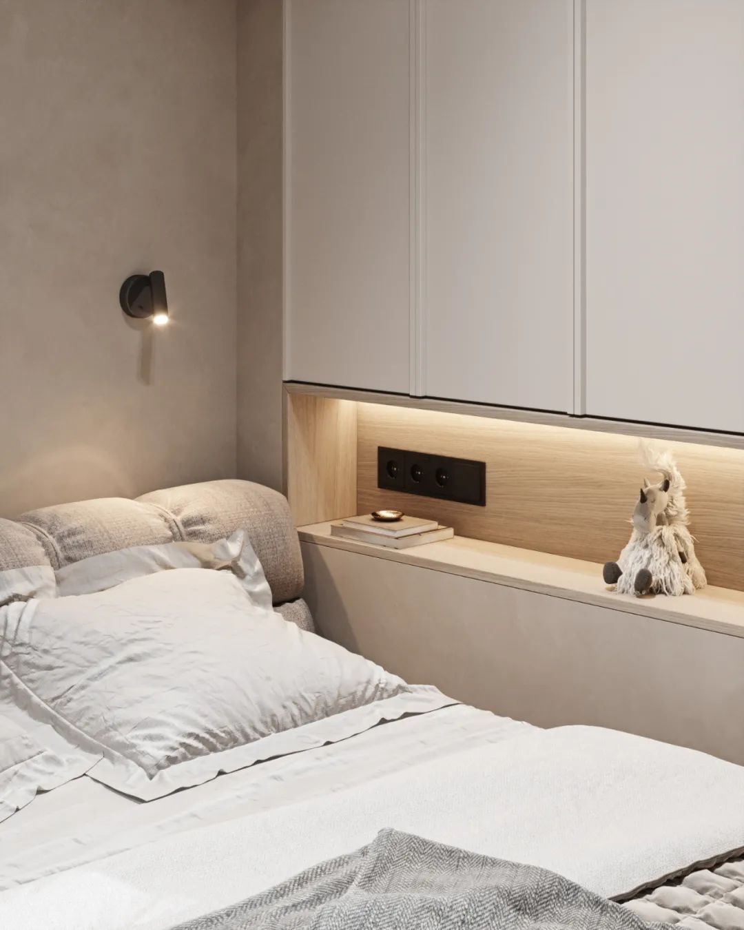 简约原木|艺术气息的三口之家丨Roman Lutsenko-44