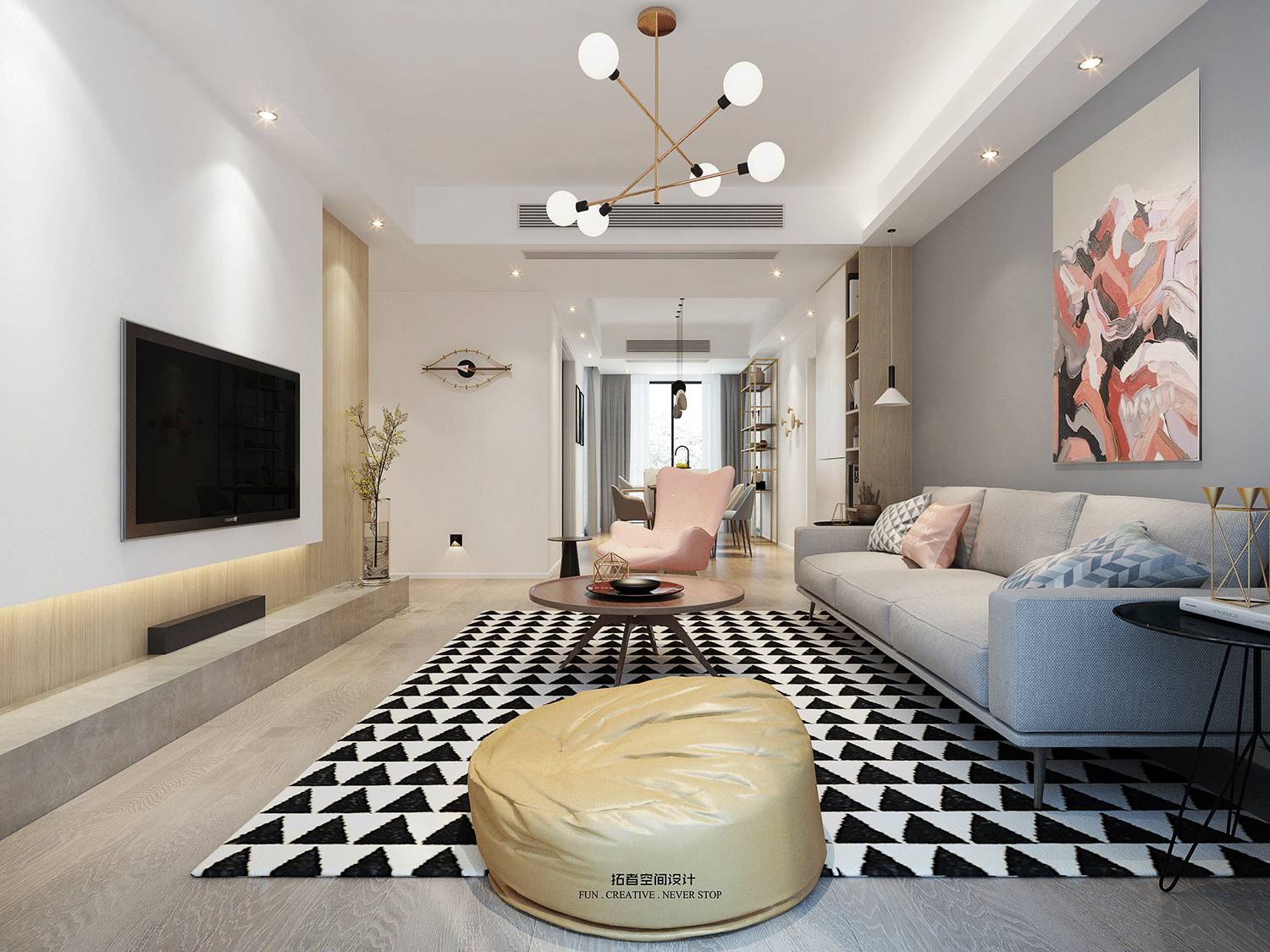 北欧风情的和泰城 125㎡小清新之家-22