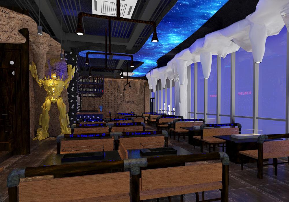 盐城“从那以逅”音乐烧烤餐厅设计-10