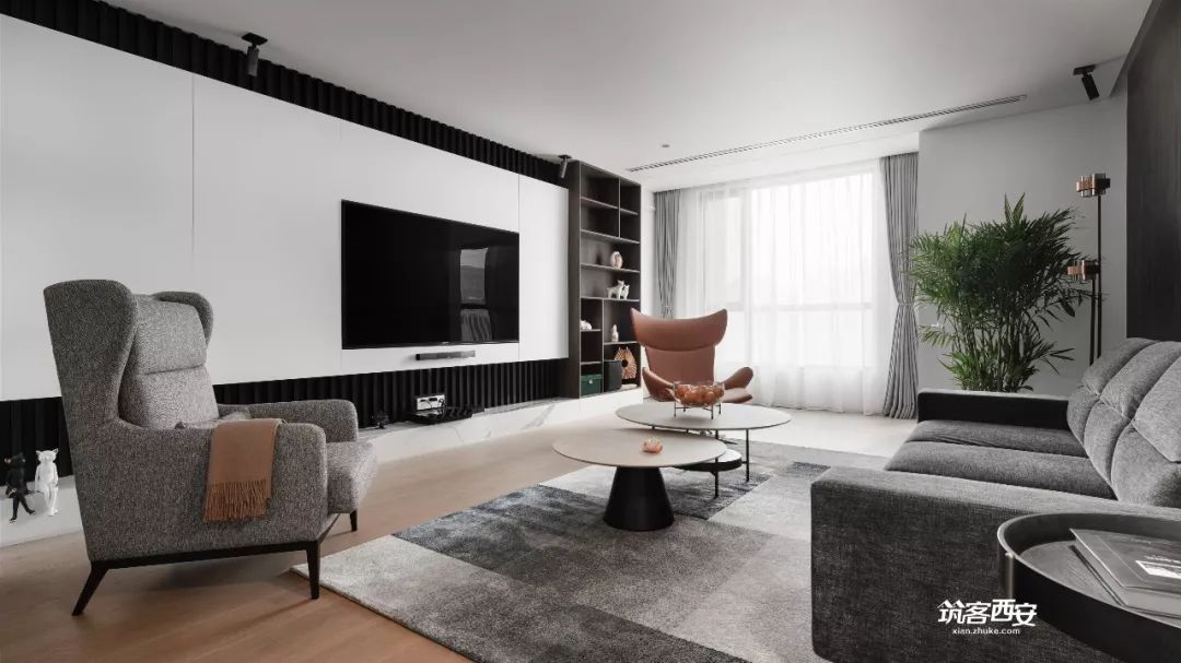 西安胡剑新作 | 400㎡大平层住宅,满足三代人五只猫的舒适生活-34