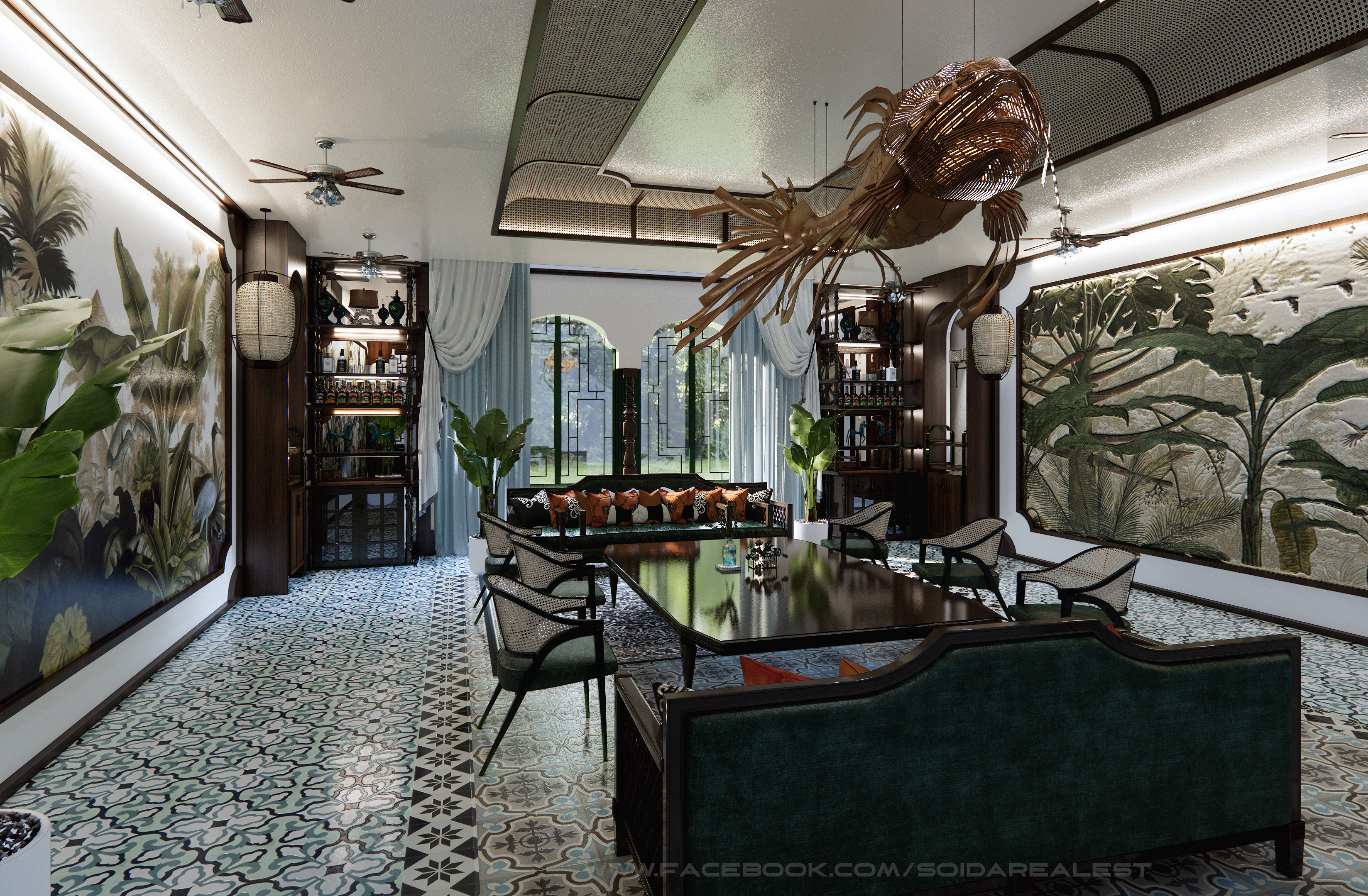 INDOCHINE ARCHITECTURAL STYLE | LIVINGROOM-10