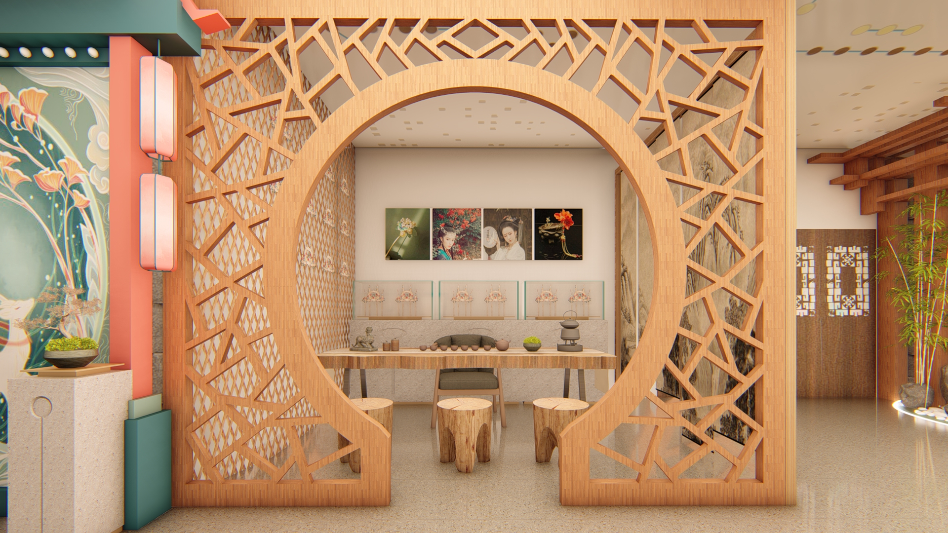 汉服体验馆设计效果图-4