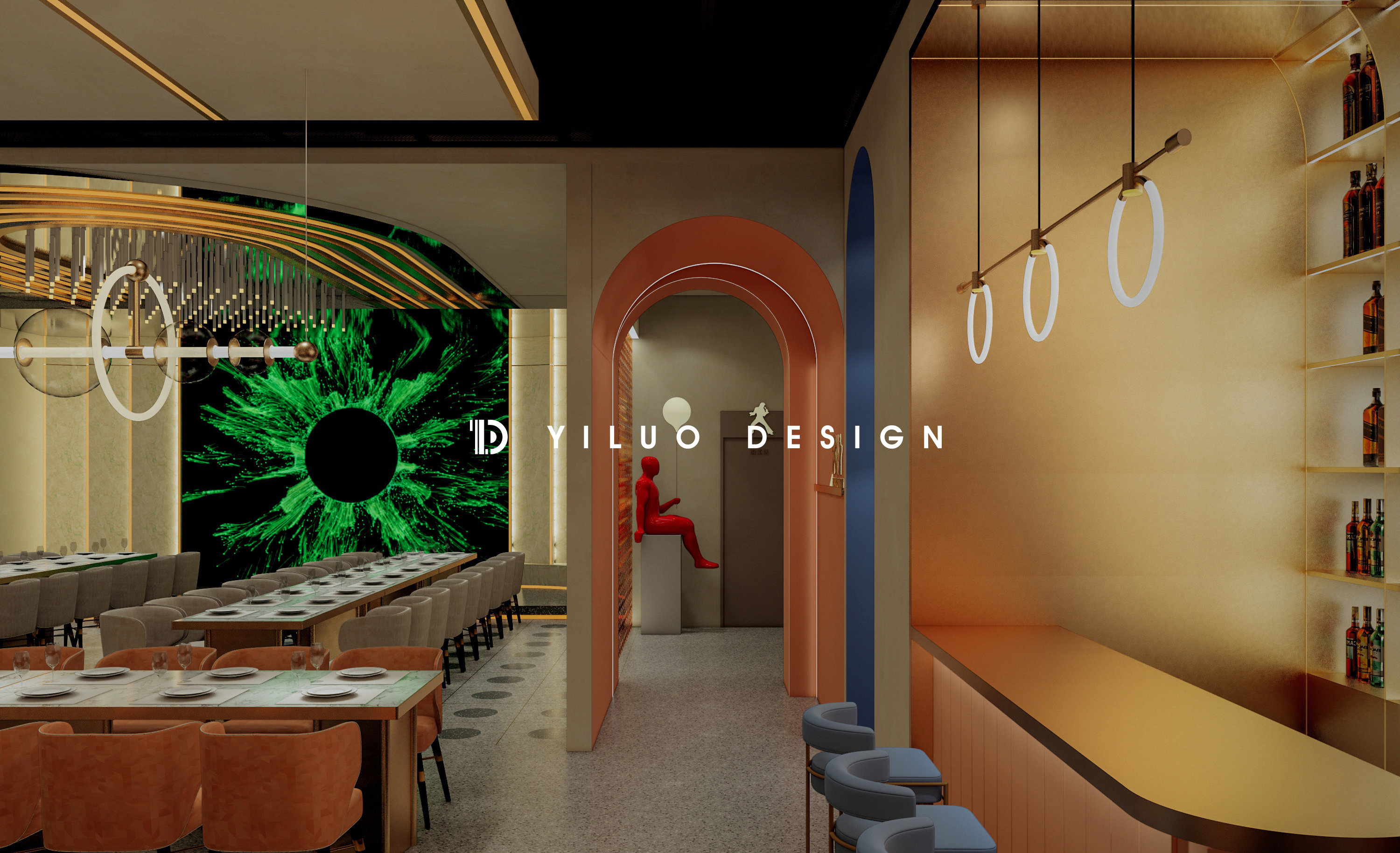 BLUES 音乐餐吧空间形象设计丨中国杭州丨YLD STUDIO-17