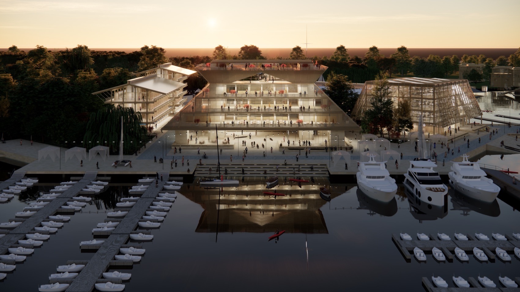 上海游艇俱乐部馆概念方案丨中国上海丨Haptic Architects-19