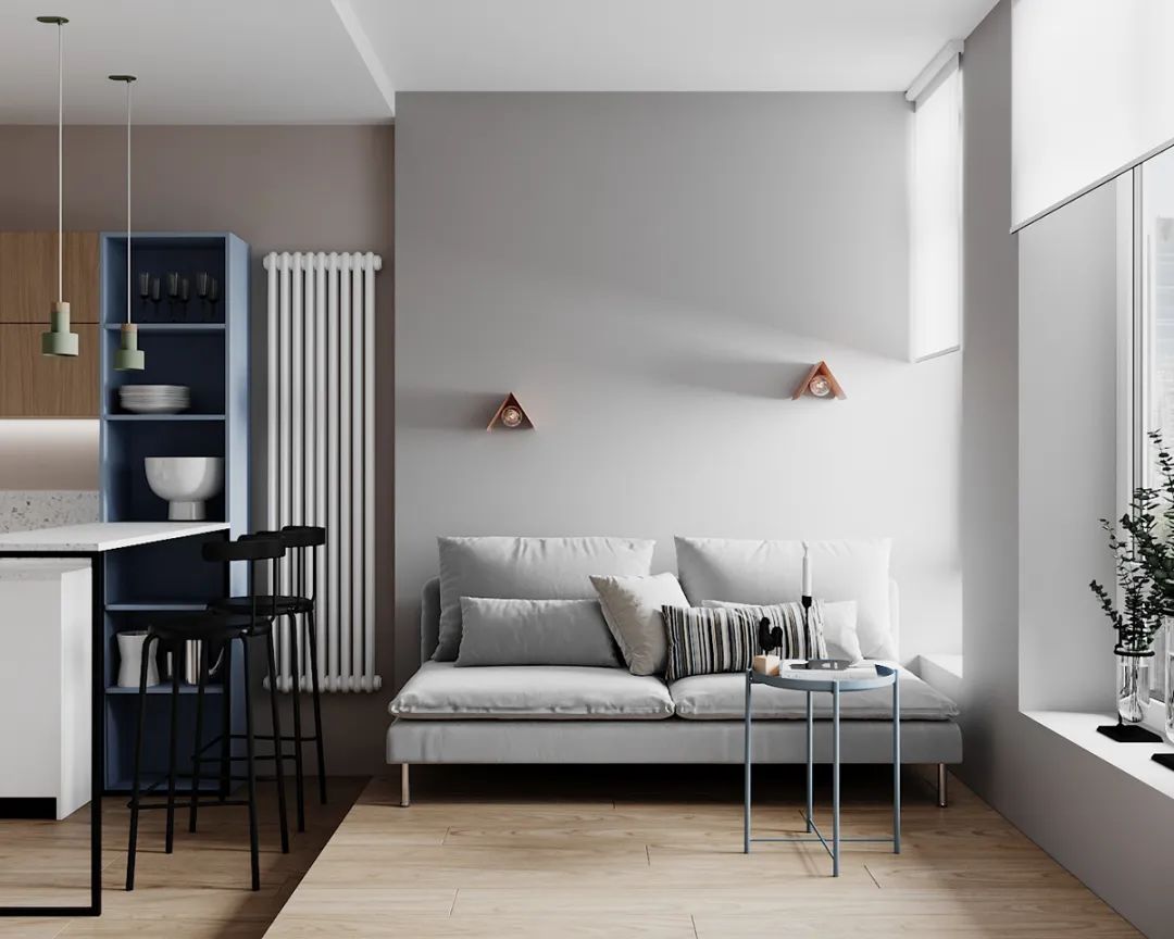 30㎡一居室公寓，小空间大设计-1