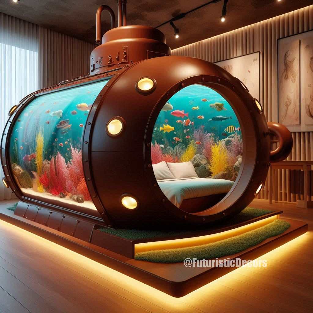Submarine Aquarium Beds（潜艇水族馆床）-8
