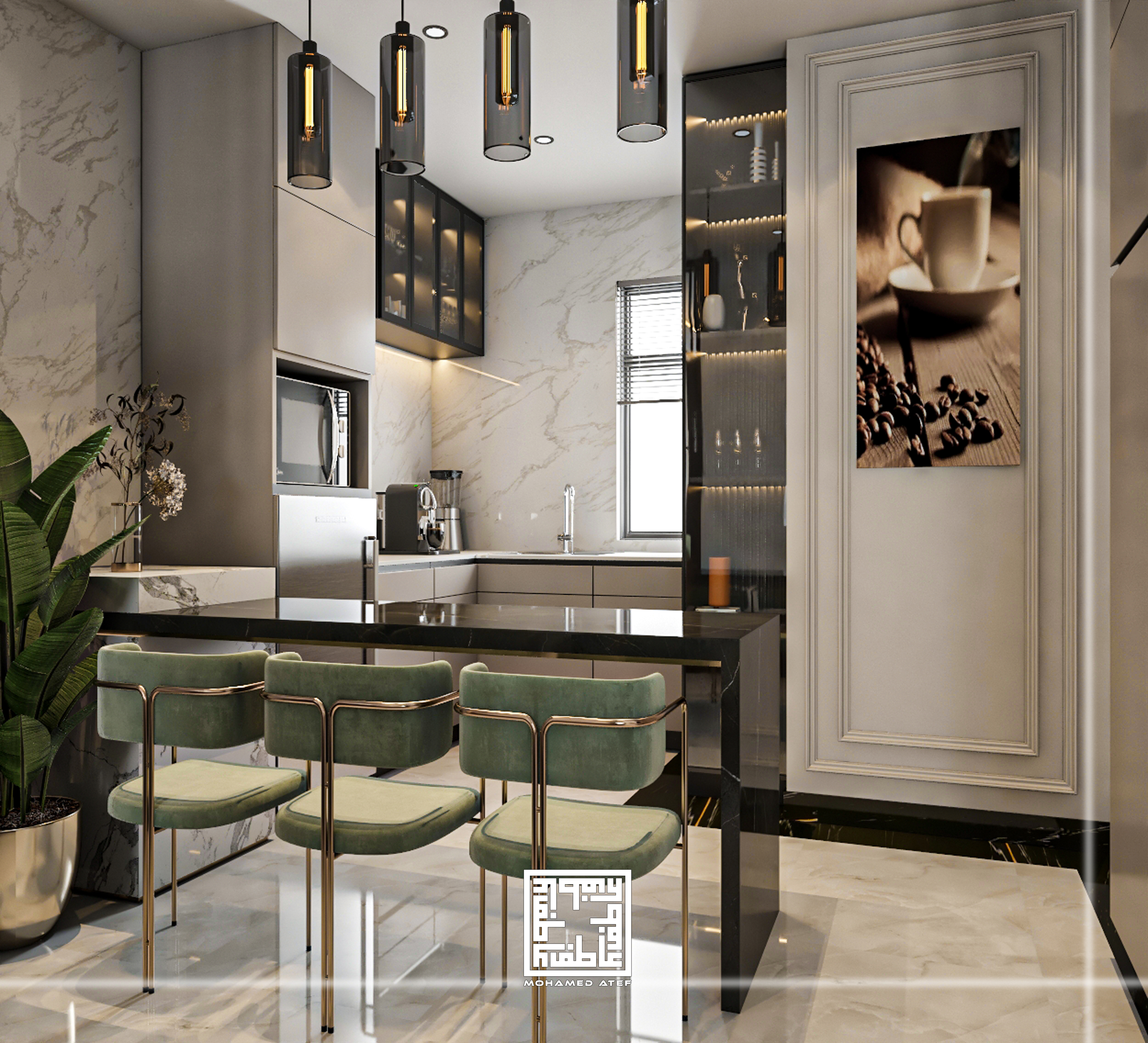 " NeoClassic Living Room with Snacks Corner "-3