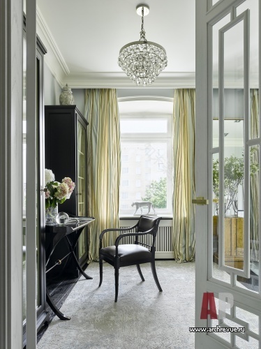 莫斯科 Патриарших прудах带阁楼的两层公寓设计丨俄罗斯莫斯科丨Зольтманн Инна-20