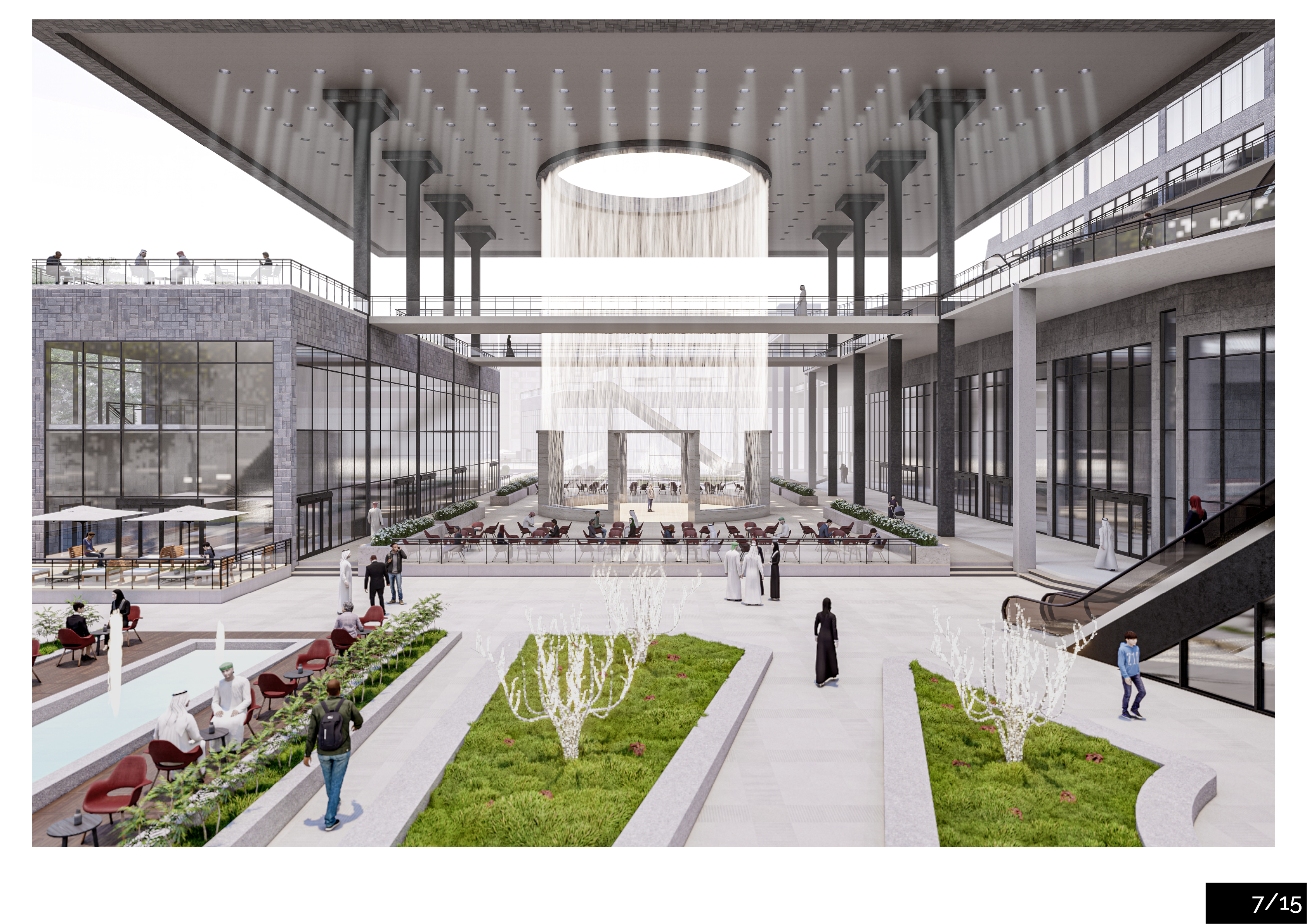 （S）萨希尔购物中心的正方形区域

注：由于不清楚SQUARES在这里的准确含义，正方形区域只是一种可能的理解，仅作参考如果有更多背景信息，翻译会更精准 丨沙特阿拉伯-9