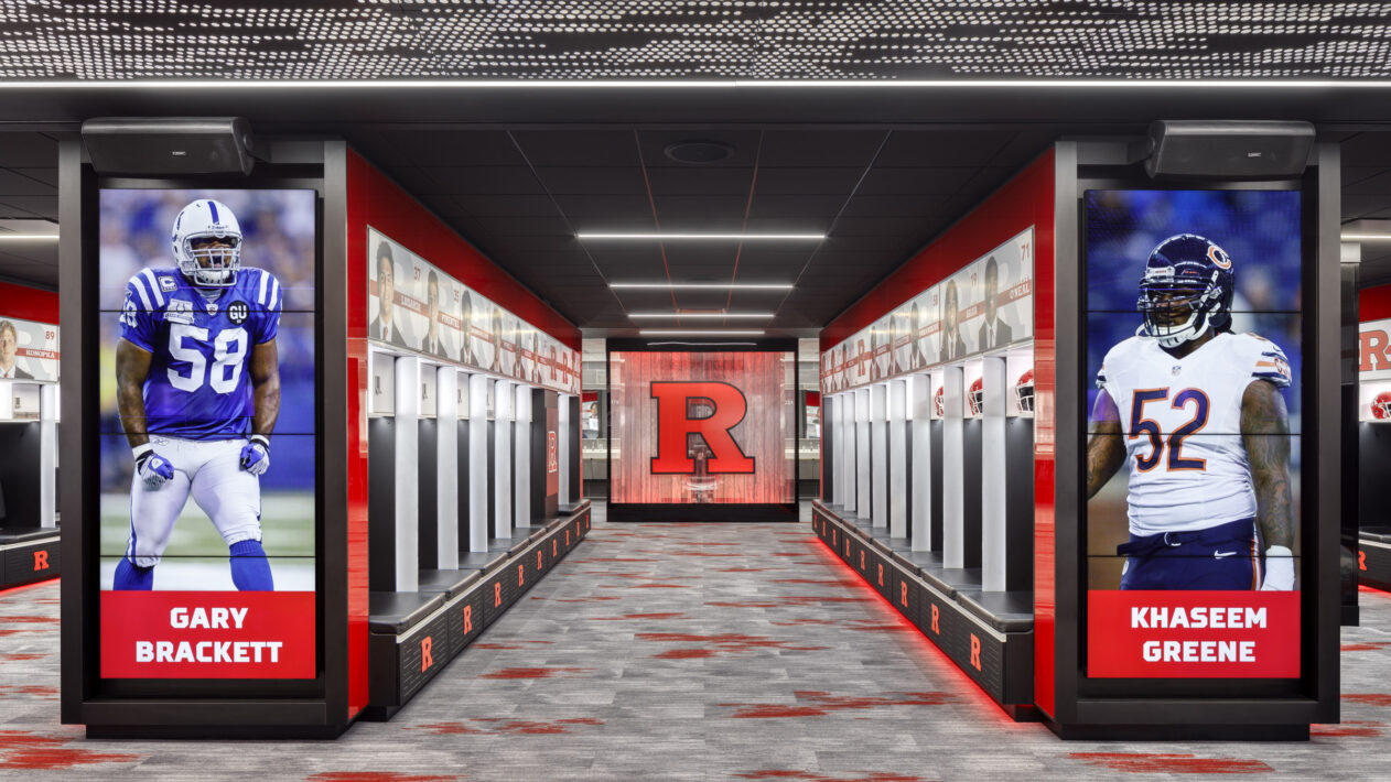 Rutgers University Men's Football Game-Day Locker Room - Perkins Eastman-2