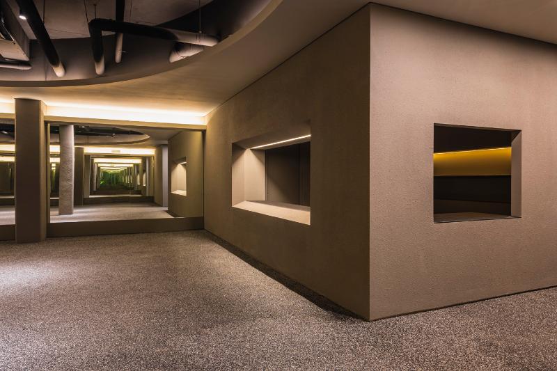 简约黑白色调，68 平健身中心室内设计-3