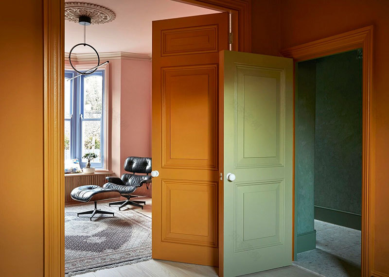 伦敦维多利亚式住宅的活力色彩空间-4