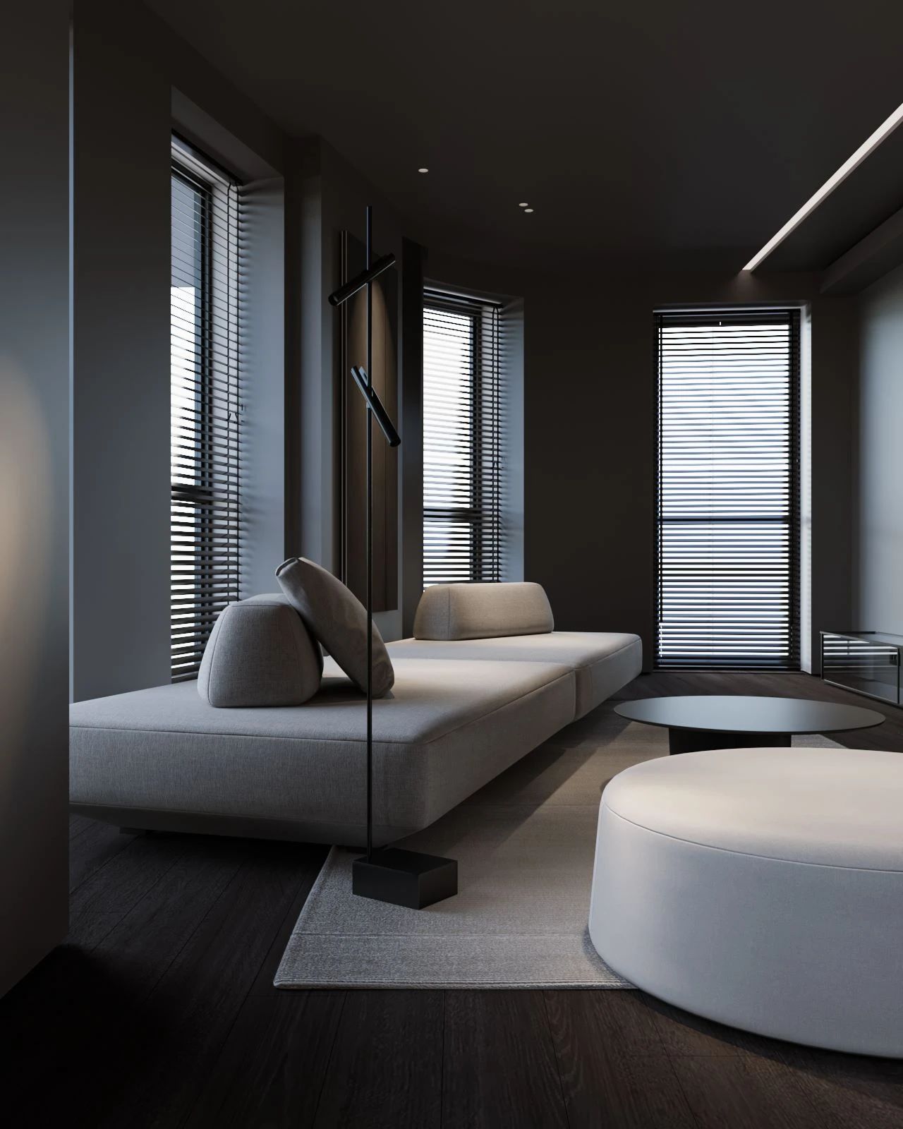 97㎡黑色调公寓设计-11