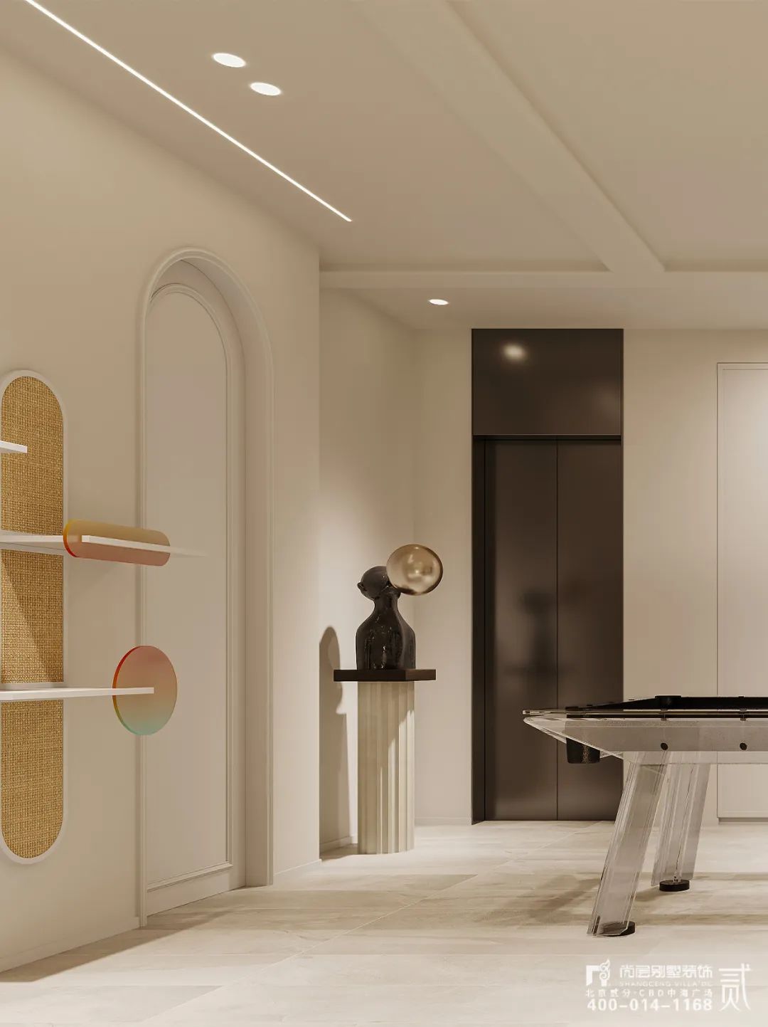 天樾书院 x 尚层作品 | 420㎡叠拼别墅，法式复古与现代诧寂的隔空碰撞，灵魂交融，各生欢喜！-34