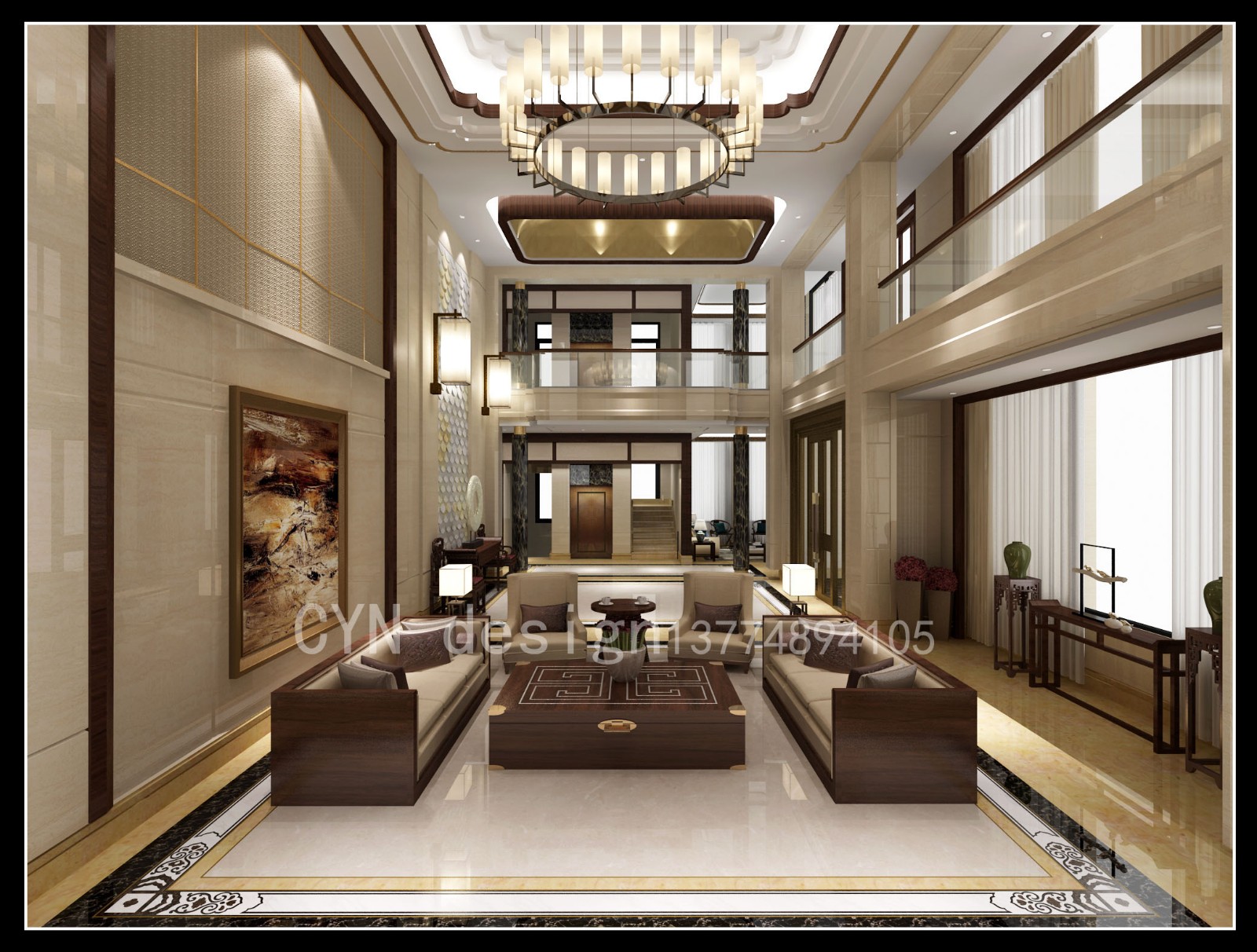 泉州晋江自建现代中式别墅-6