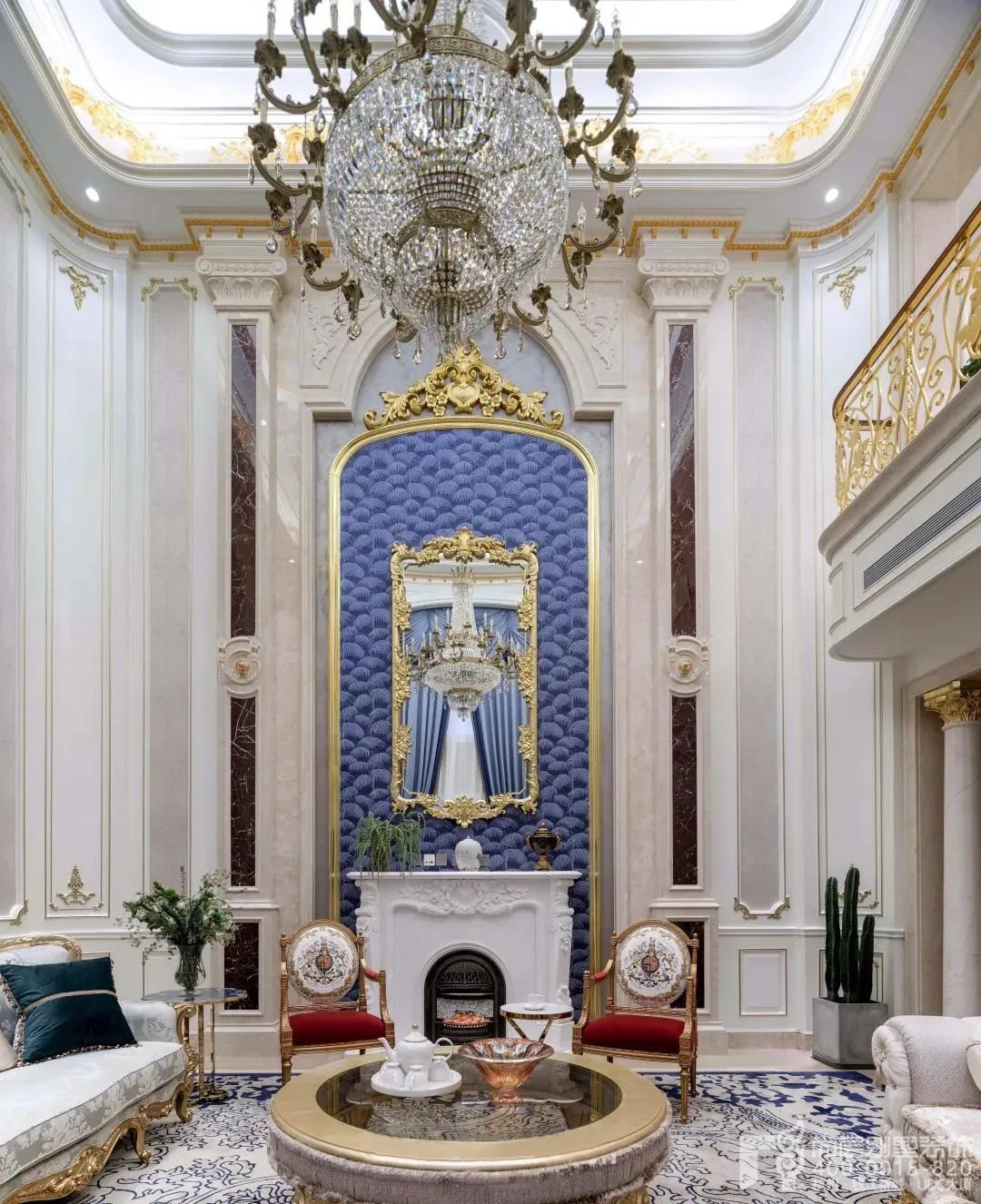 新古典主义 1200㎡独栋别墅设计丨尚层别墅装饰-22