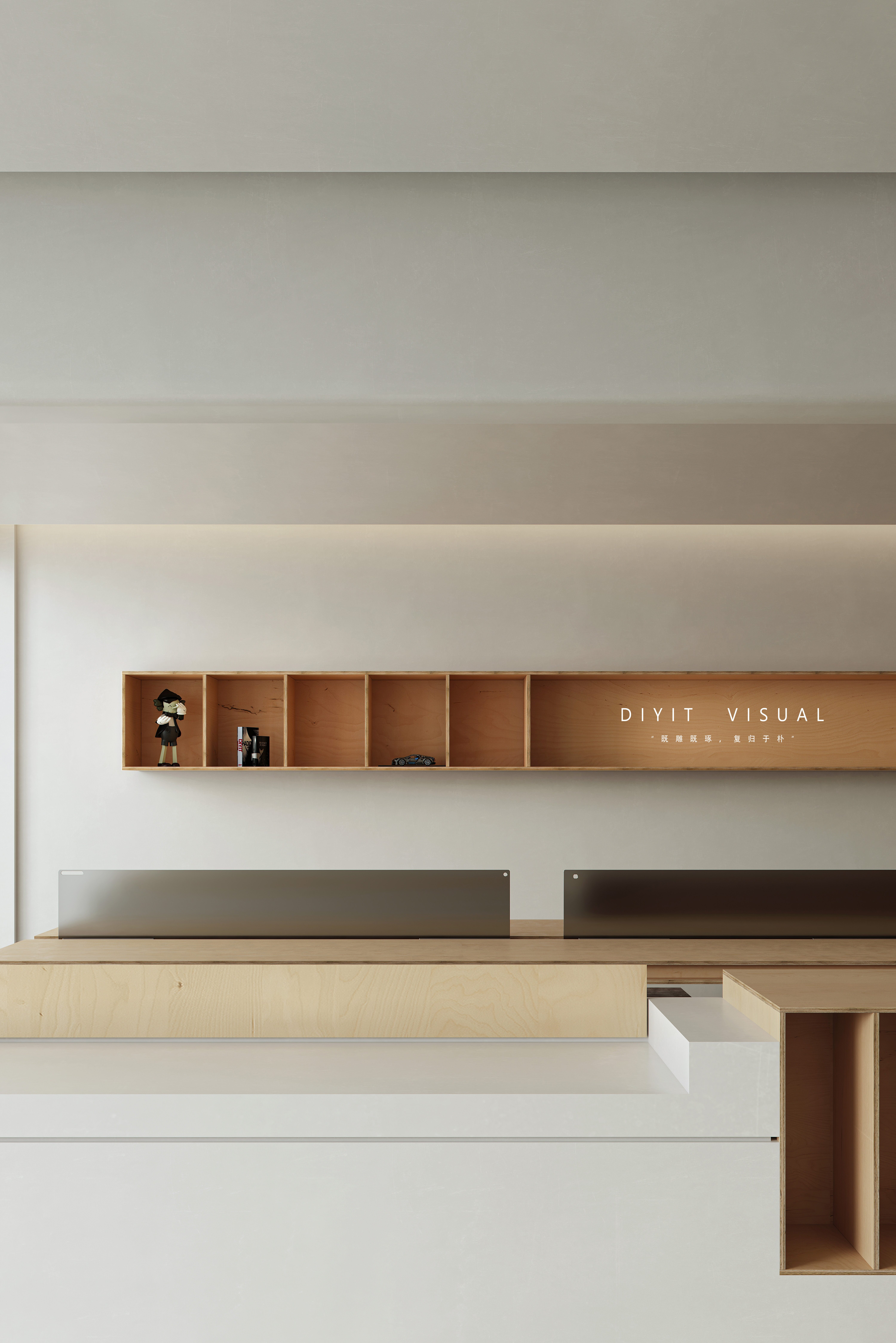 喜叻空间研究办公室实景临摹-15