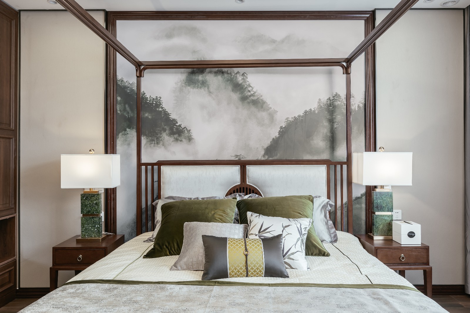 太湖新中式样板房  苏州玉玺室内设计-6