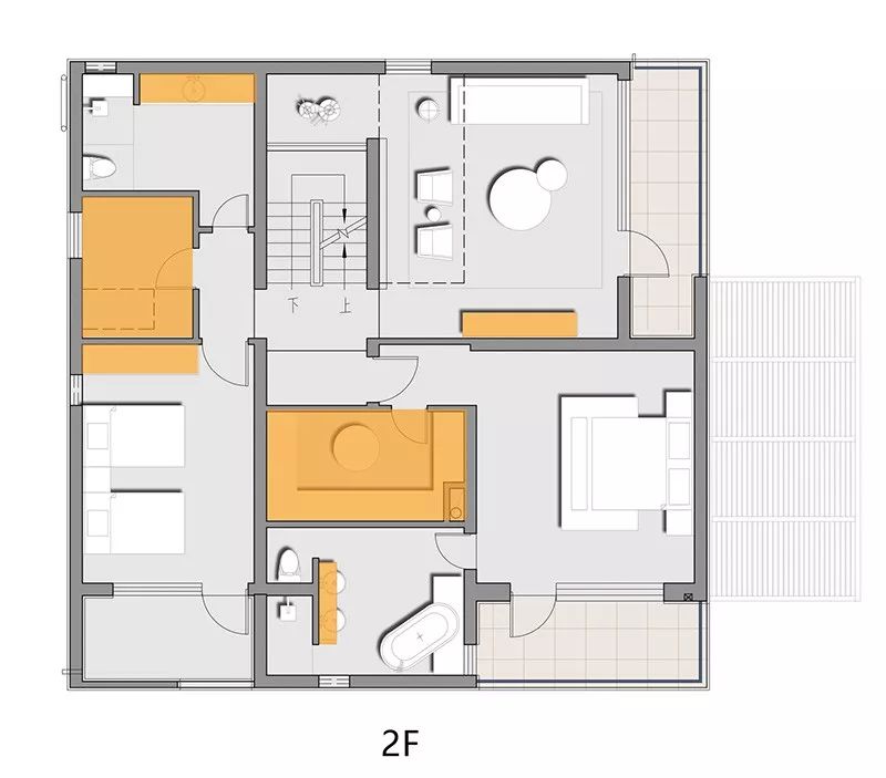 150 万打造现代极简别墅,滑梯藏匿童趣空间-114