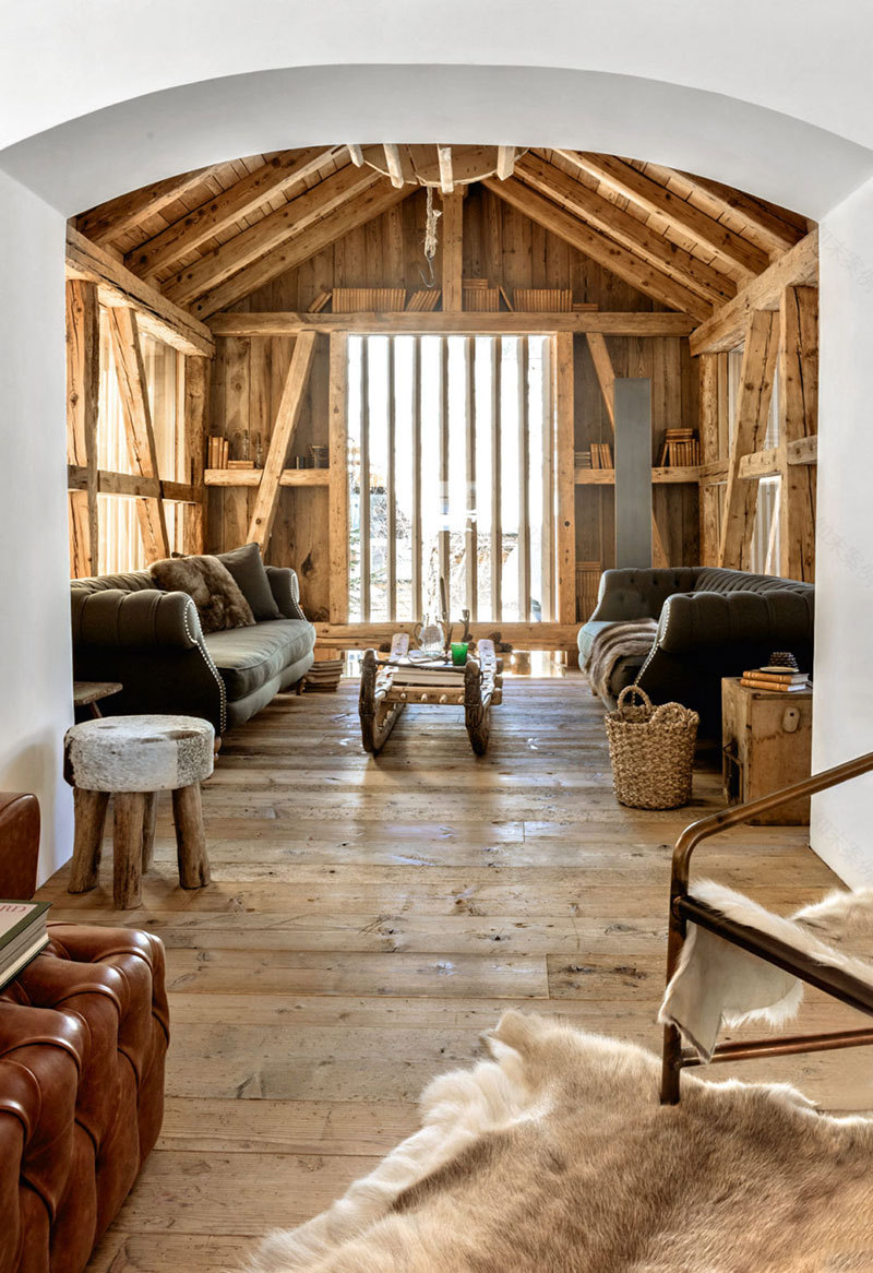 瑞士百年山间别墅,传统与现代的完美融合-4