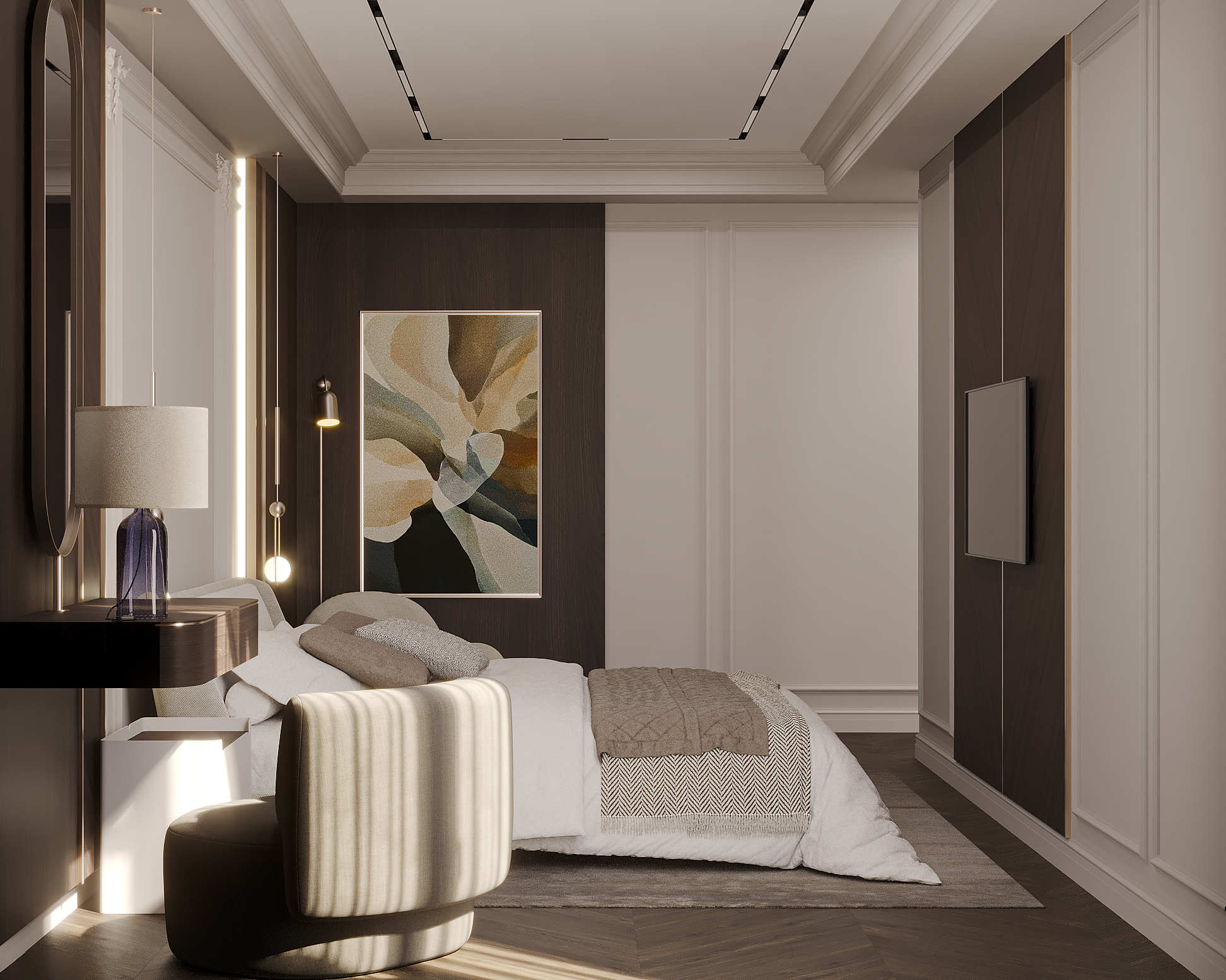 新古典卧室设计丨亚美尼亚丨Any Vardanyan,toon.project-6