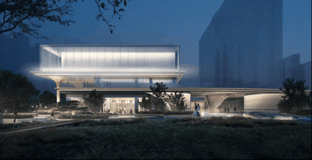 西安招商揽阅展示中心|以光为引，塑未来理想社区-21