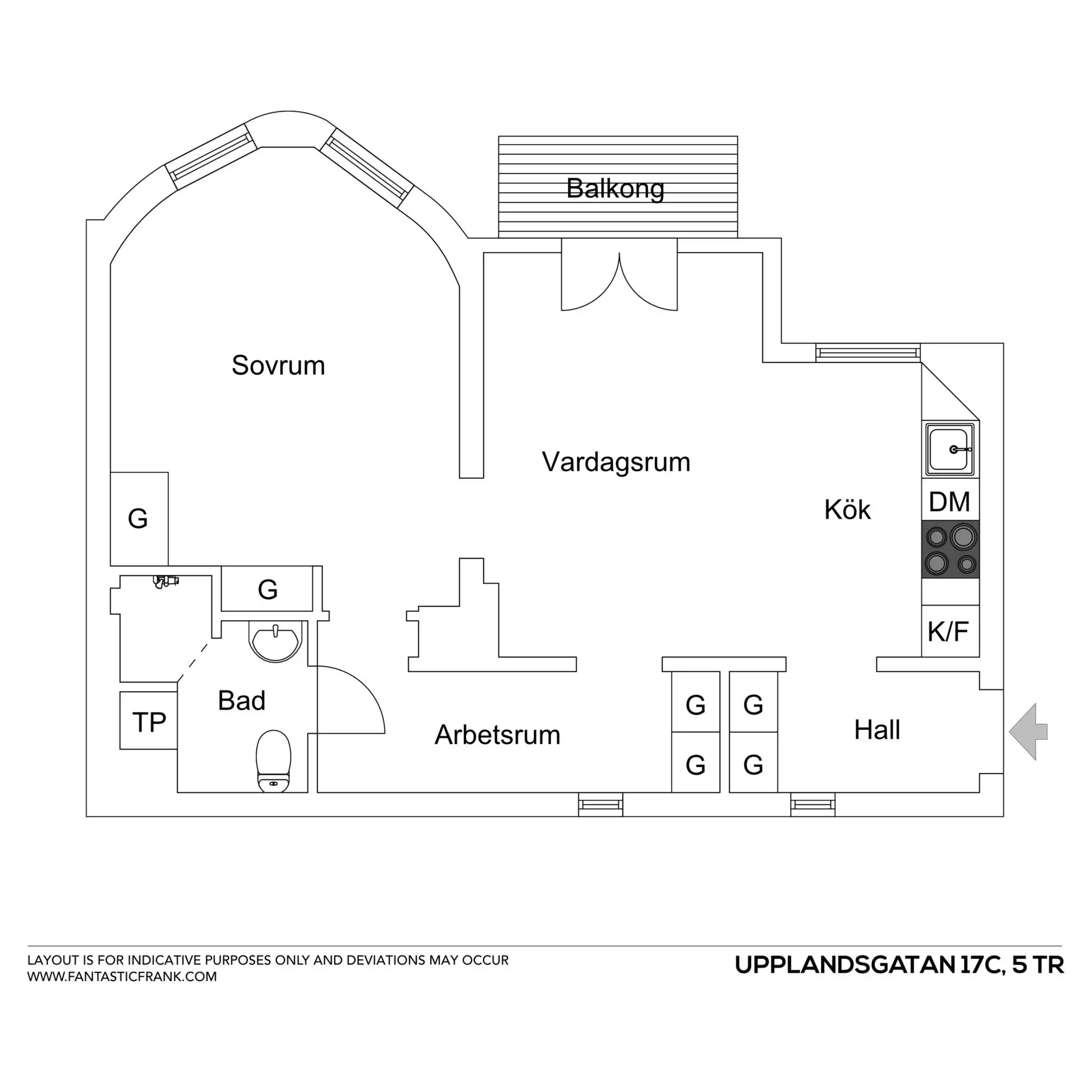 斯德哥尔摩宁静灰调一居-17