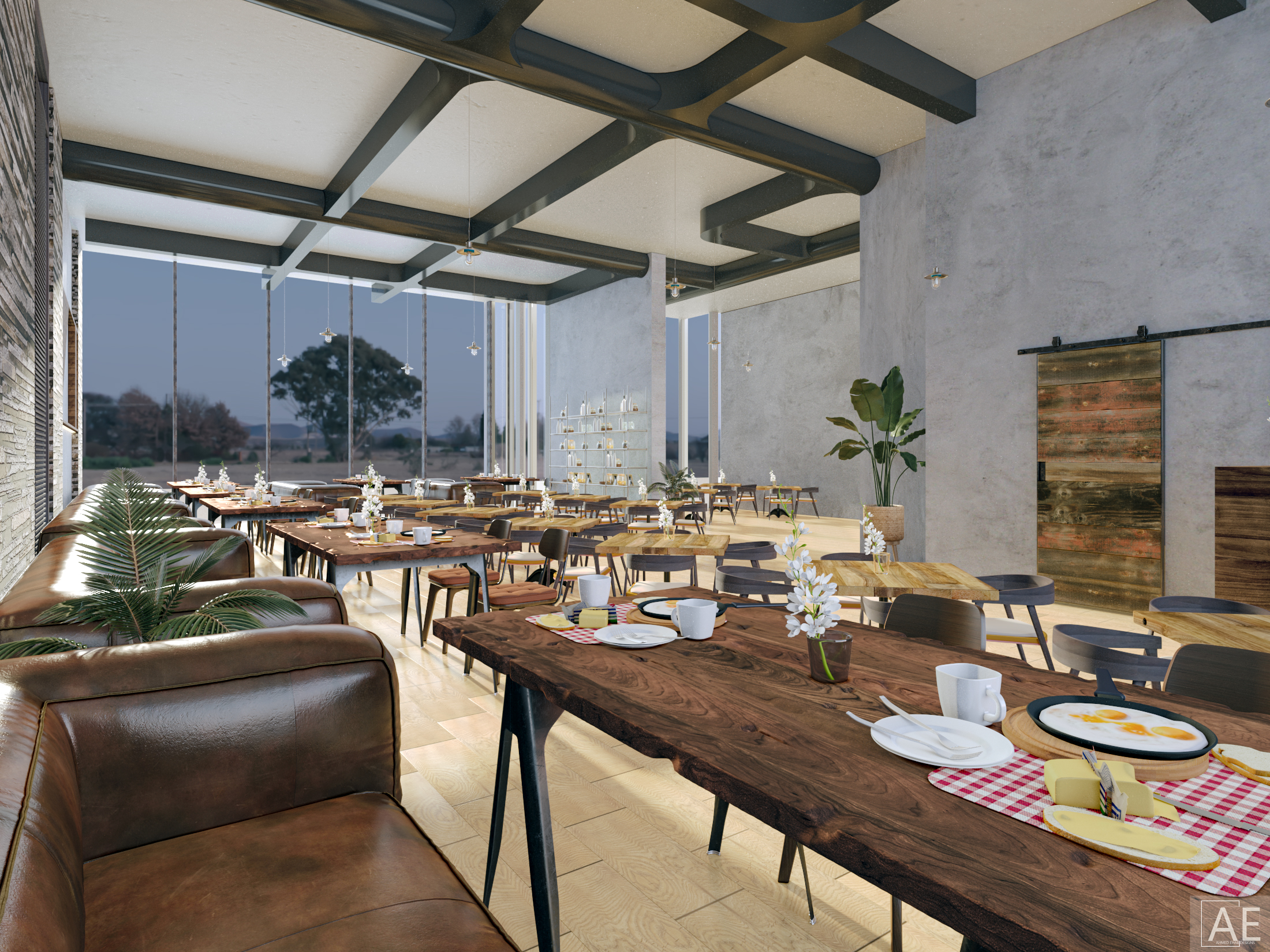 England Resturant 室内设计项目丨4th Year Architecture-7