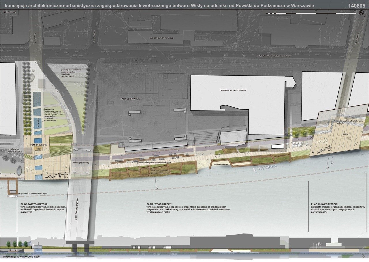 波兰华沙维斯瓦河左岸滨水空间设计-19