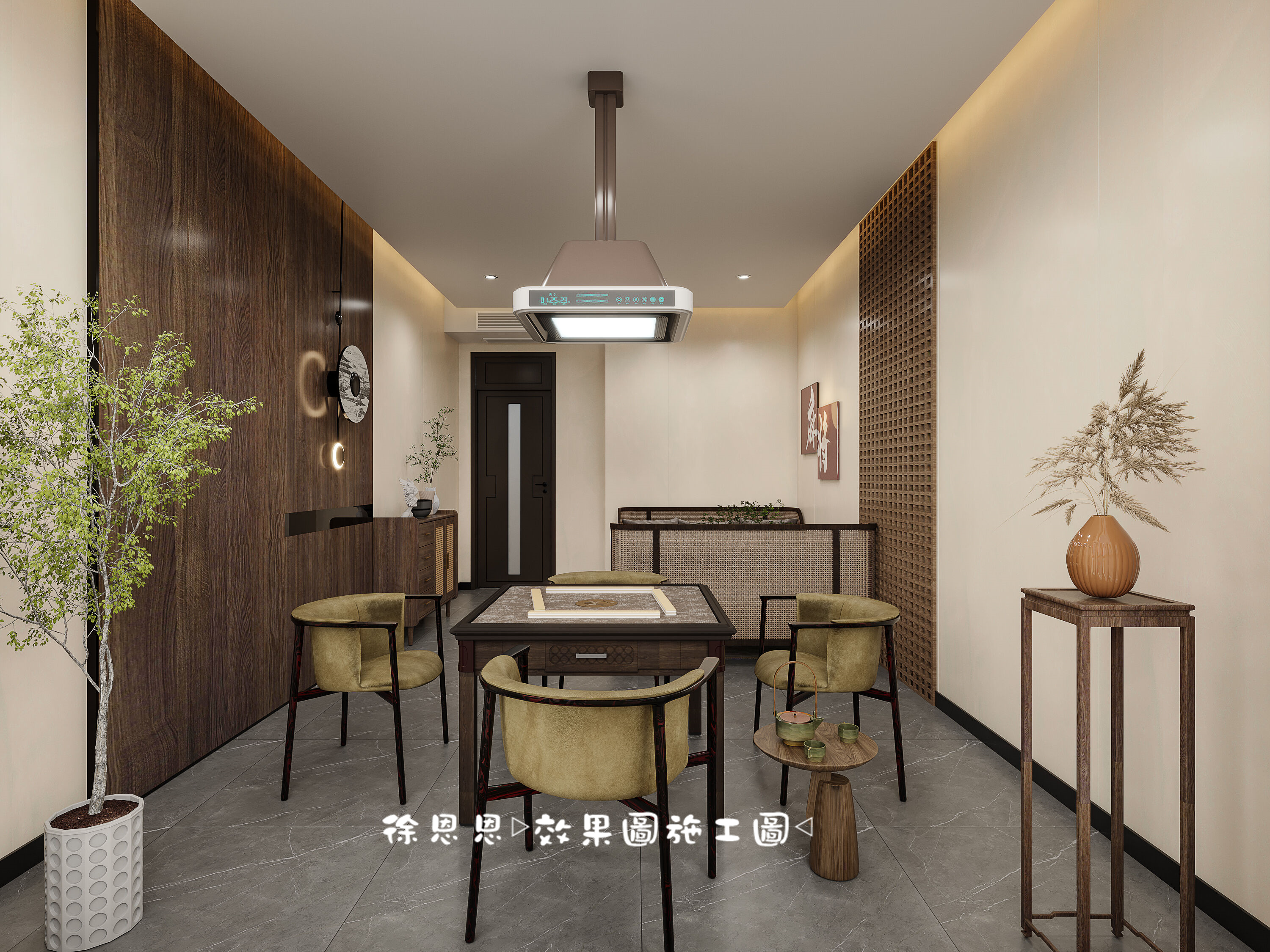 新中式棋牌室，打造休闲娱乐双空间-4