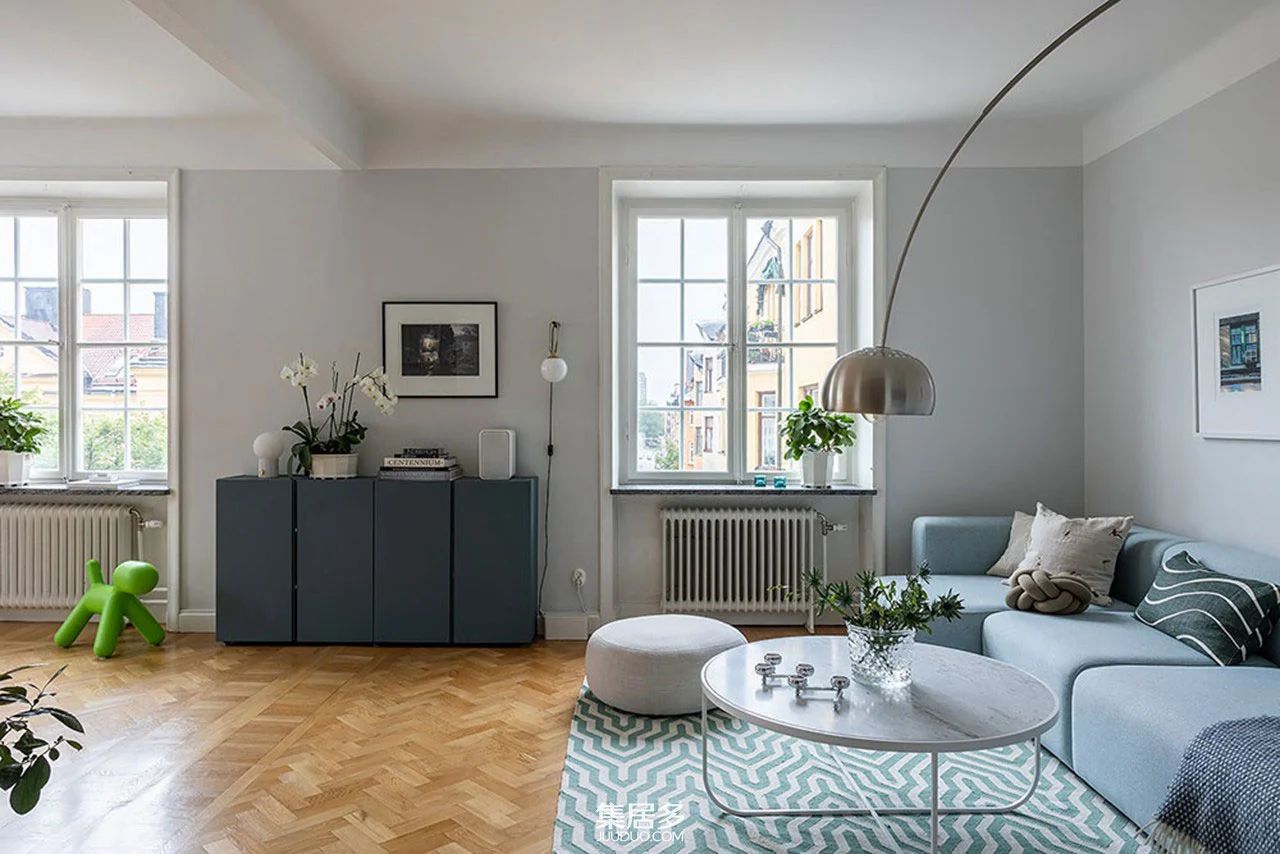 瑞典冷色调住宅-7