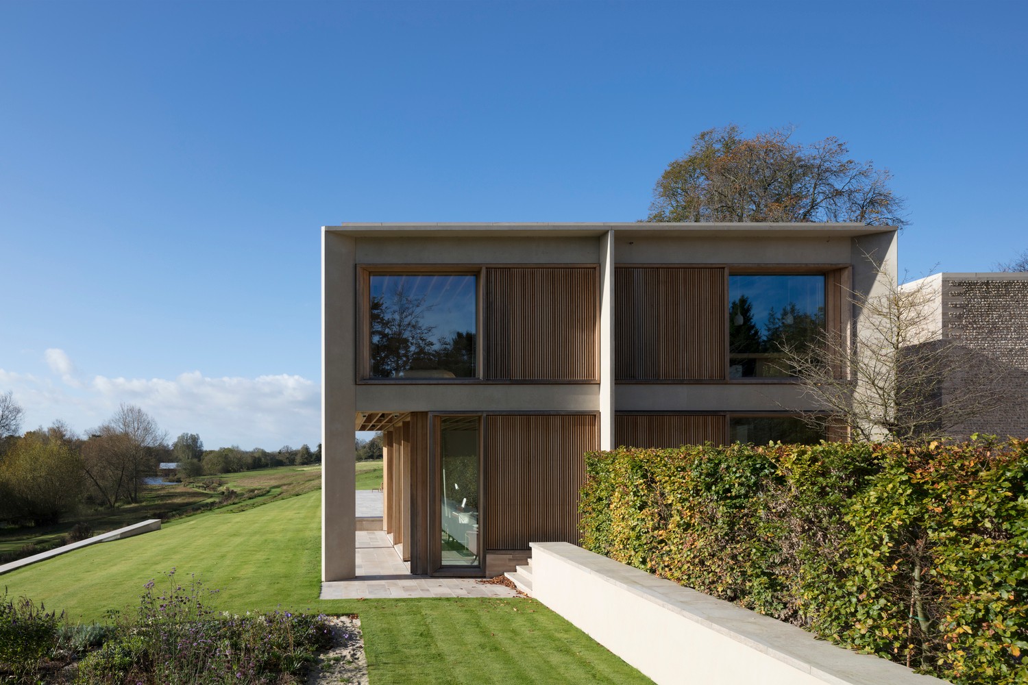 汉普郡住宅 | 融入自然的双层景观之家-14