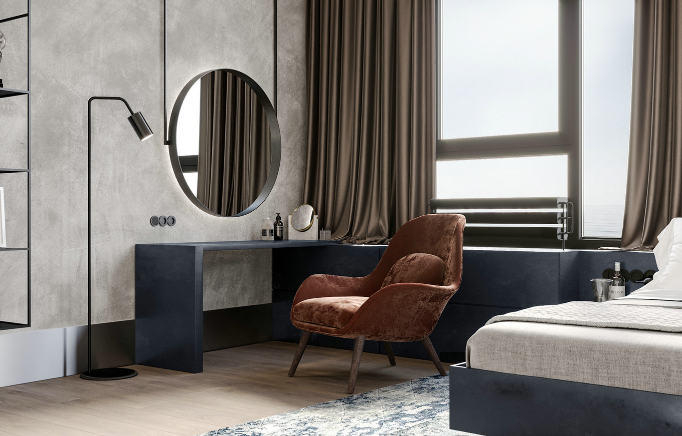 北欧风个性家居，106㎡大胆配色设计-9