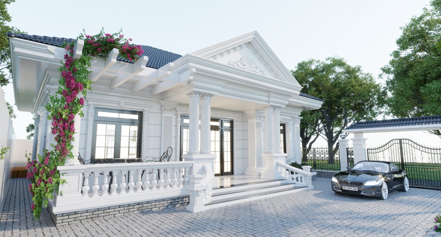 7461. Free Sketchup Garden House Exterior Model-3