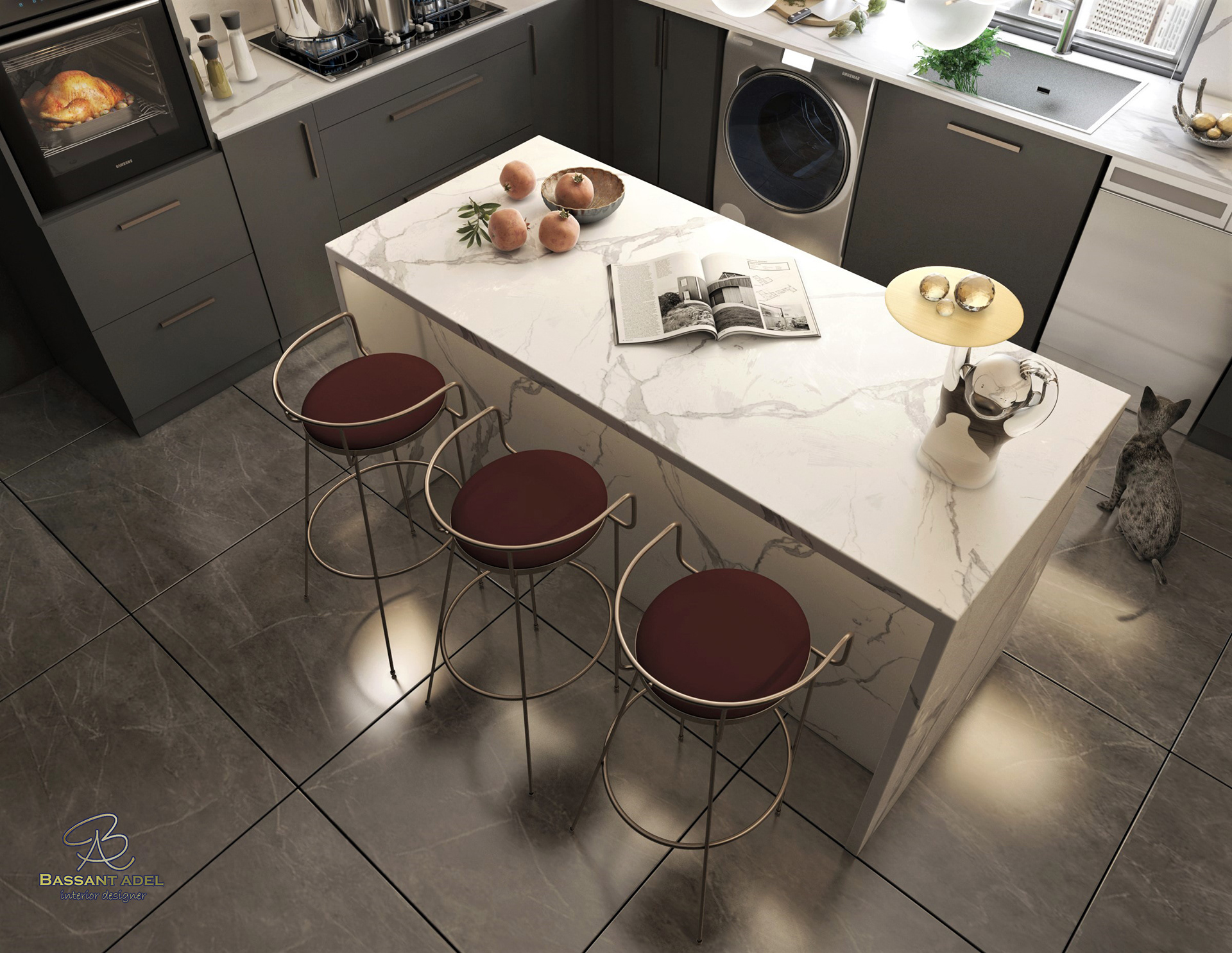 K I T C H E N with island-4