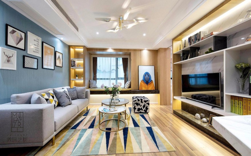 78㎡北欧风住宅 美居艺树软装-4