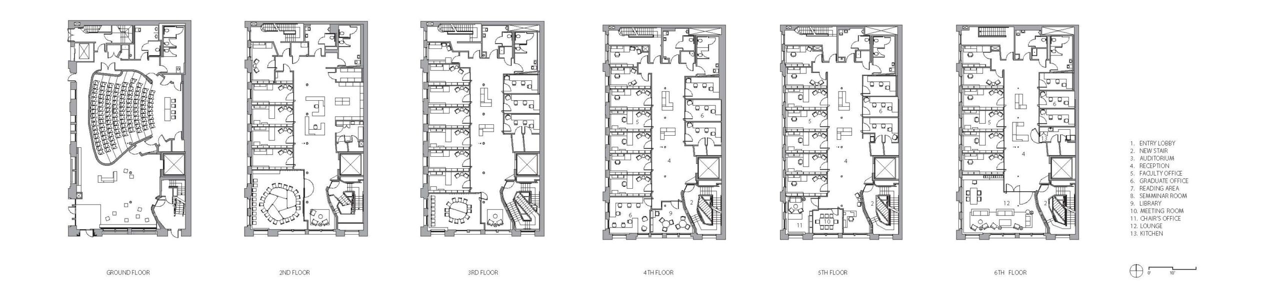 NYU Department of Philosophy室内翻新项目丨美国华盛顿丨Steven Holl Architects-18