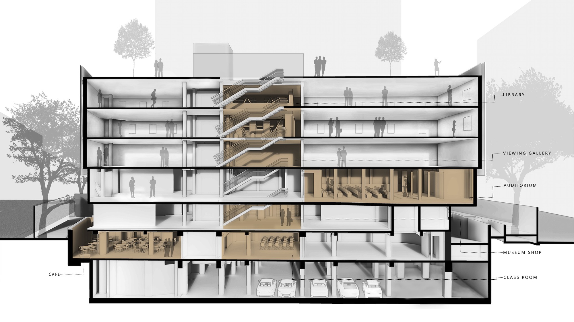 艺术与摄影博物馆丨印度班加罗尔丨Mathew and Ghosh Architects-32