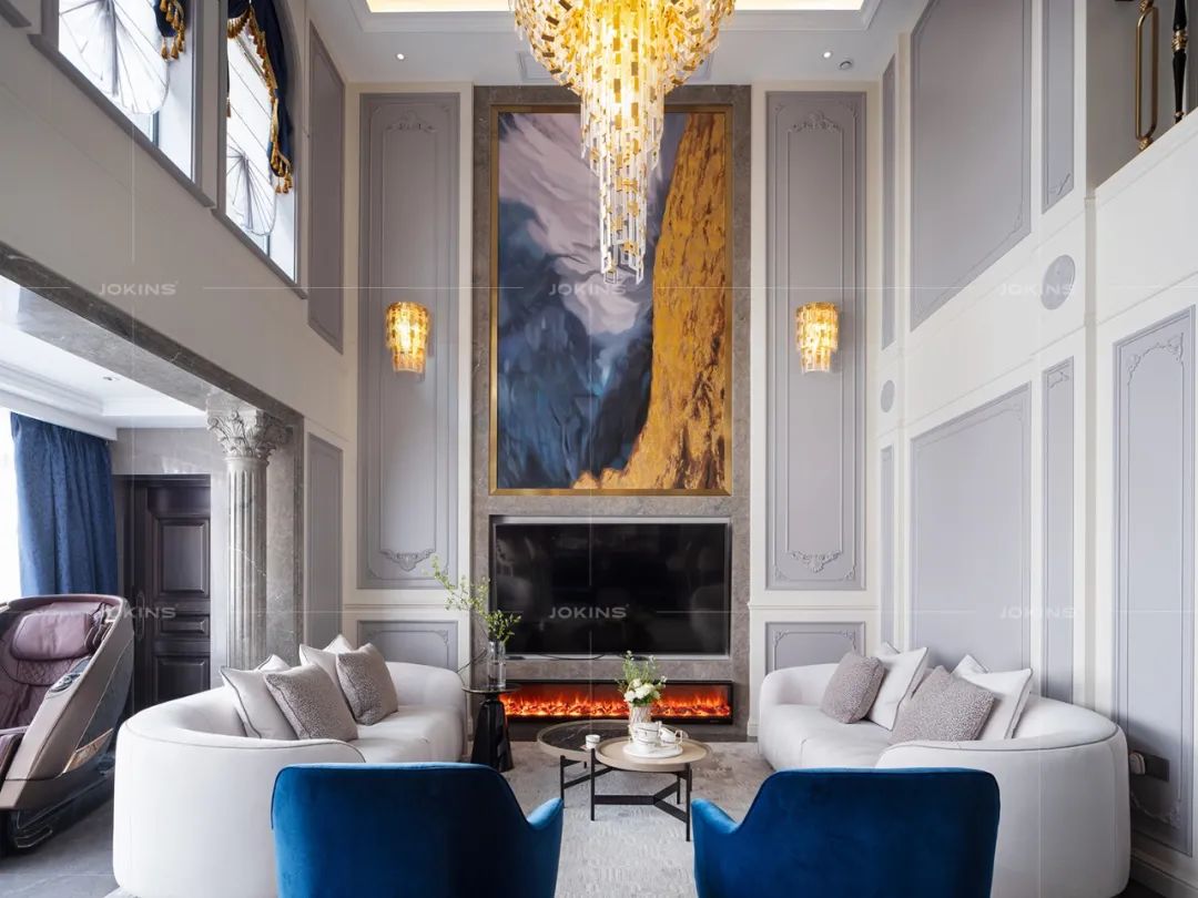 法式轻奢，盐城高新区 280 平米复式住宅设计-6